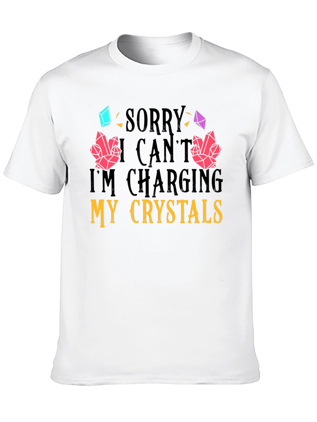 Charging Crystals Graphic T-Shirt