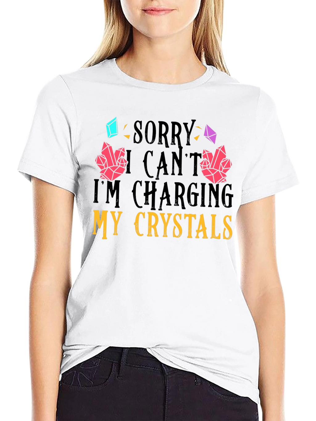 Charging Crystals Graphic T-Shirt
