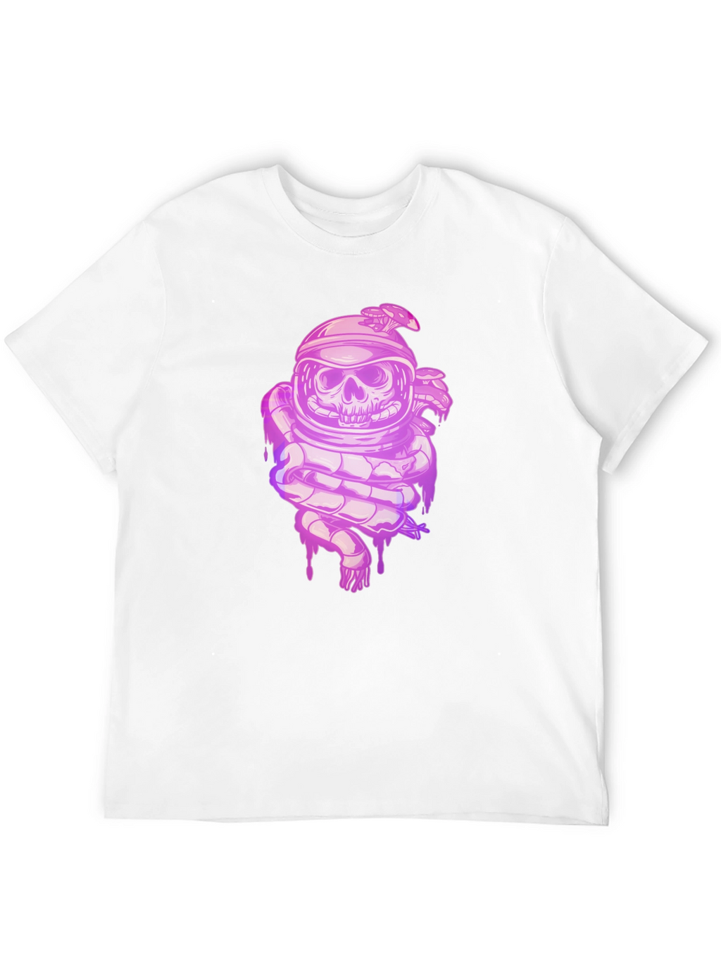 Skull Astronaut Graphic Tee - Black