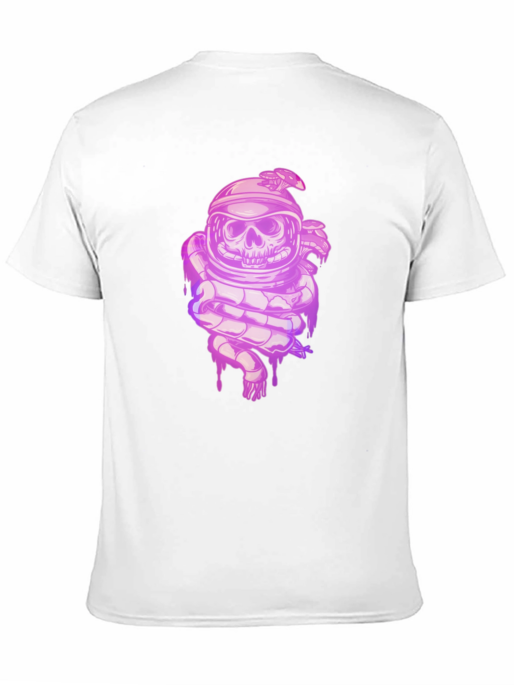 Skull Astronaut Graphic Tee - Black