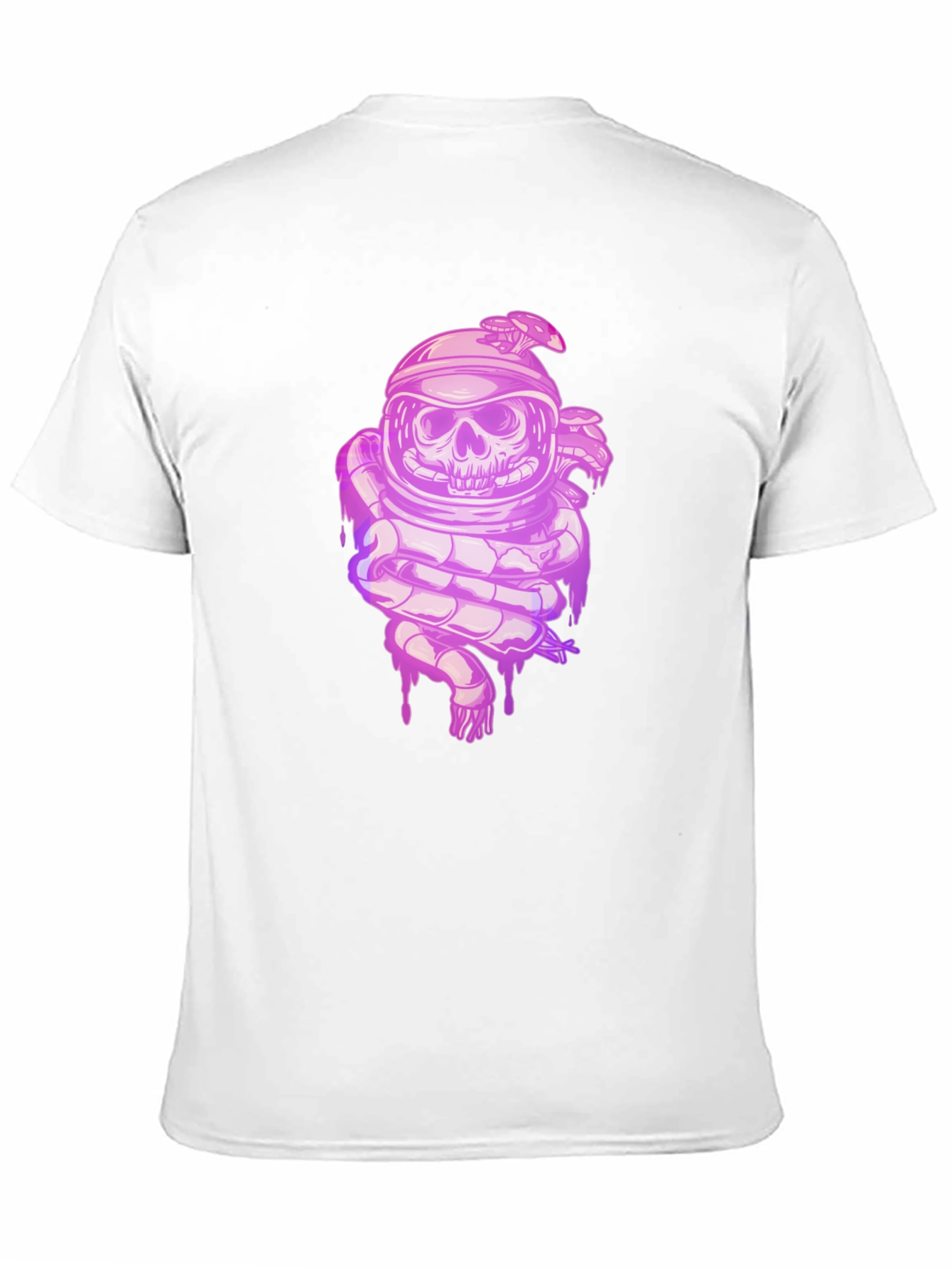 Skull Astronaut Graphic Tee - Black