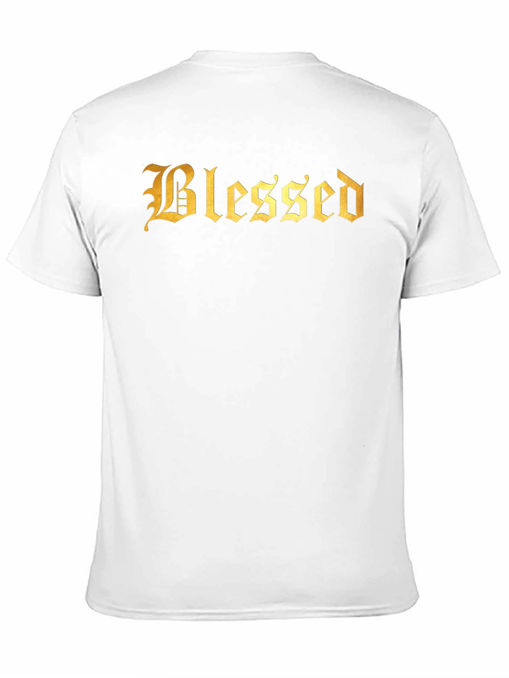 Blessed Gold Graphic Black T-Shirt