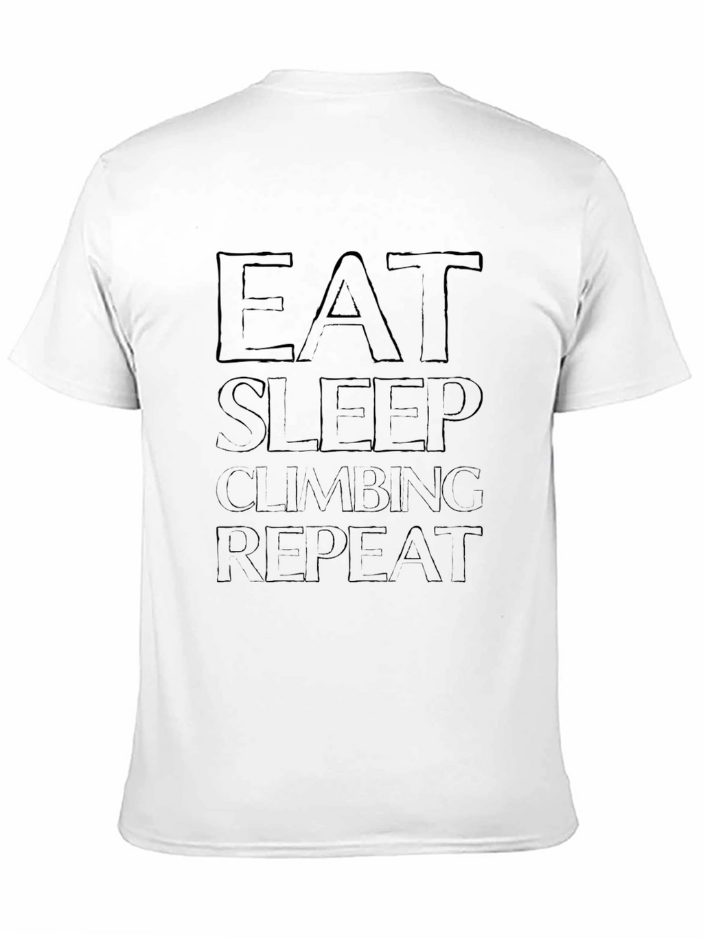 Eat Sleep Climbing Repeat Black Graphic Tee