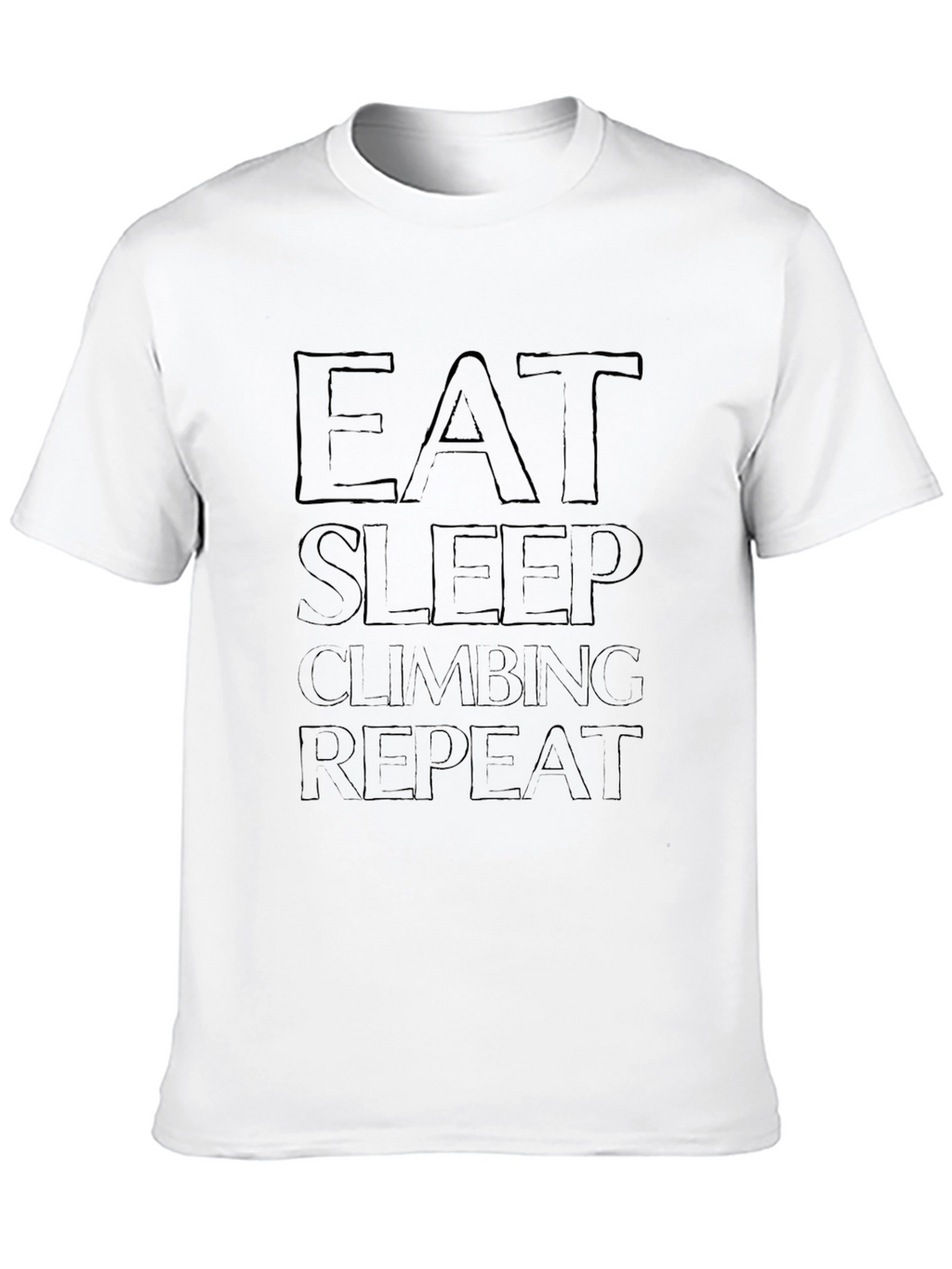 Eat Sleep Climbing Repeat Black Graphic Tee