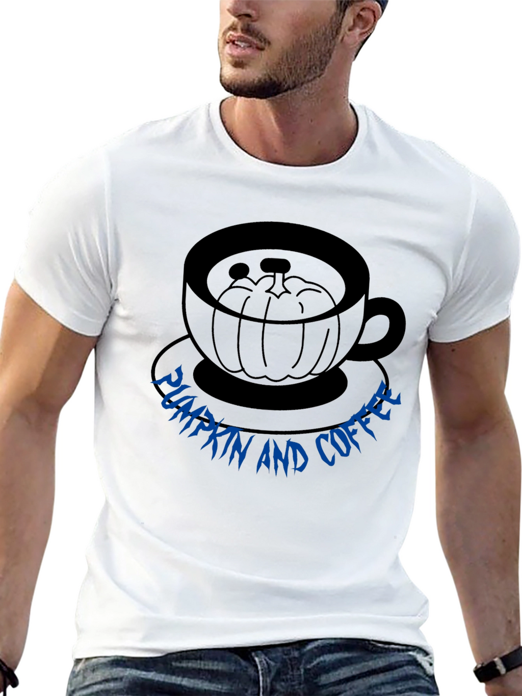 Pumpkin Coffee T-Shirt | Spooky Season Shirt