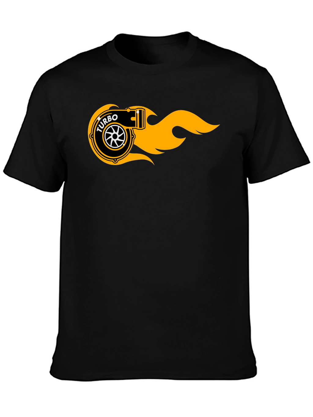 Turbo Flame Graphic Black T-Shirt