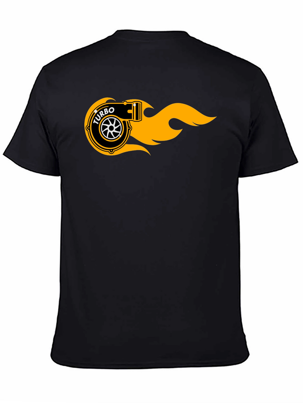 Turbo Flame Graphic Black T-Shirt