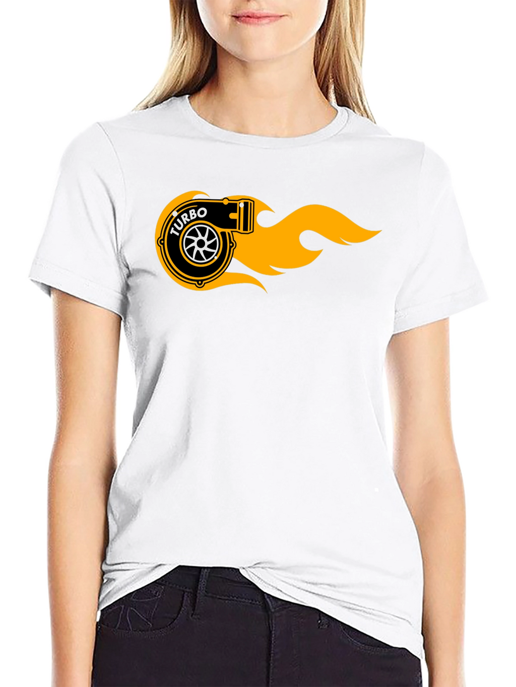 Turbo Flame Graphic Black T-Shirt