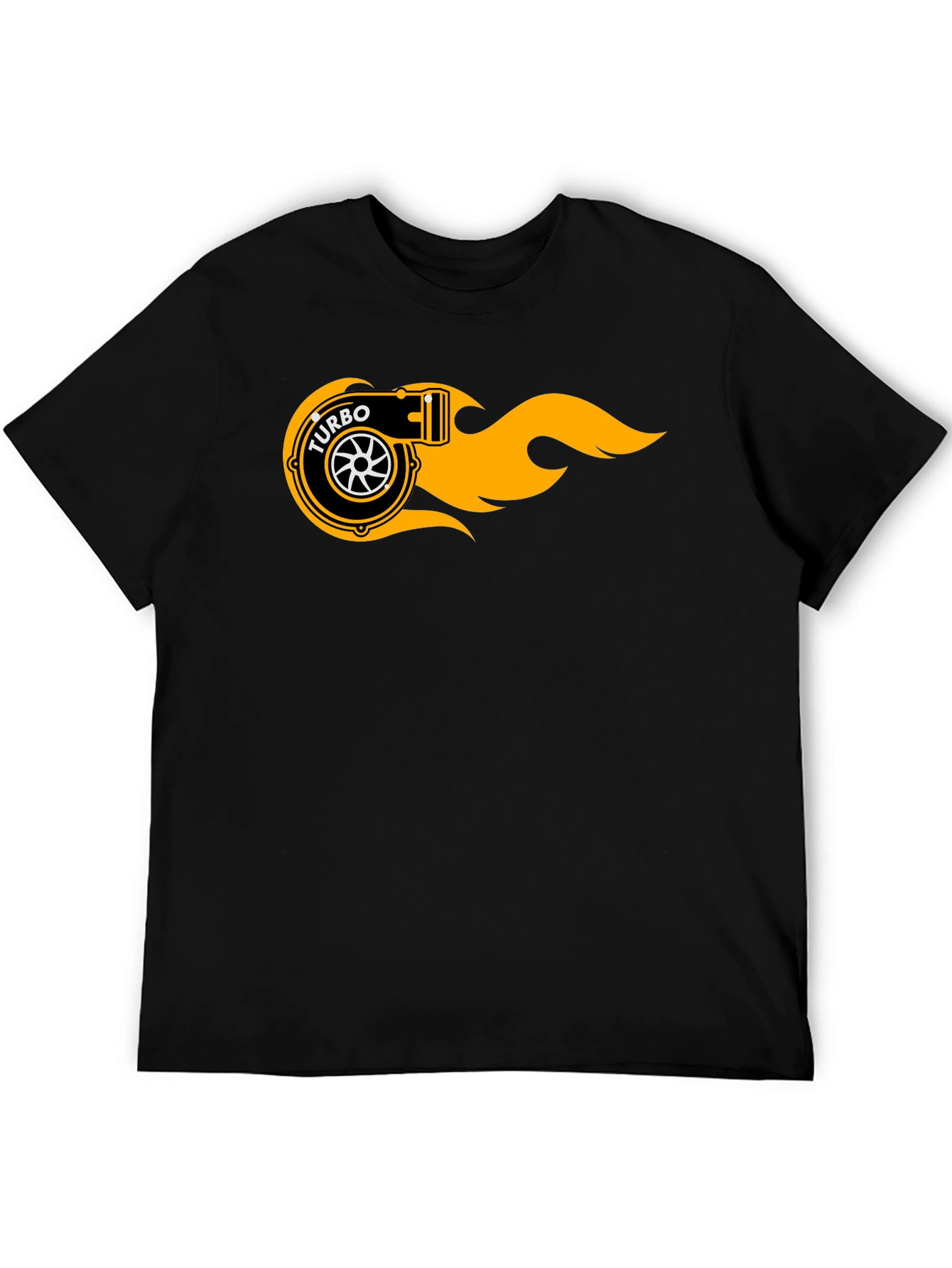 Turbo Flame Graphic Black T-Shirt