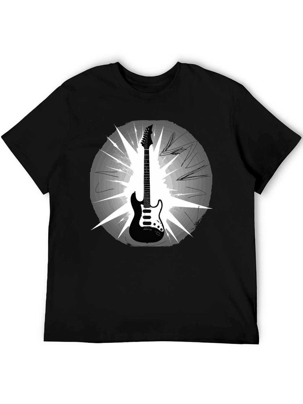 Electric Guitar Graphic T-Shirt - Music Lover Tee