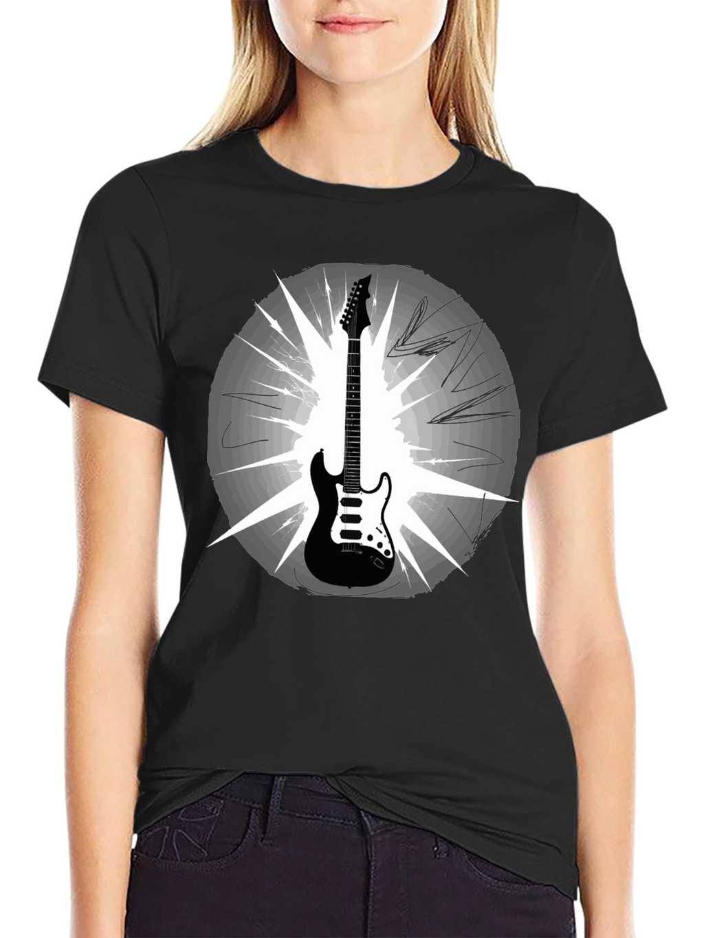 Electric Guitar Graphic T-Shirt - Music Lover Tee