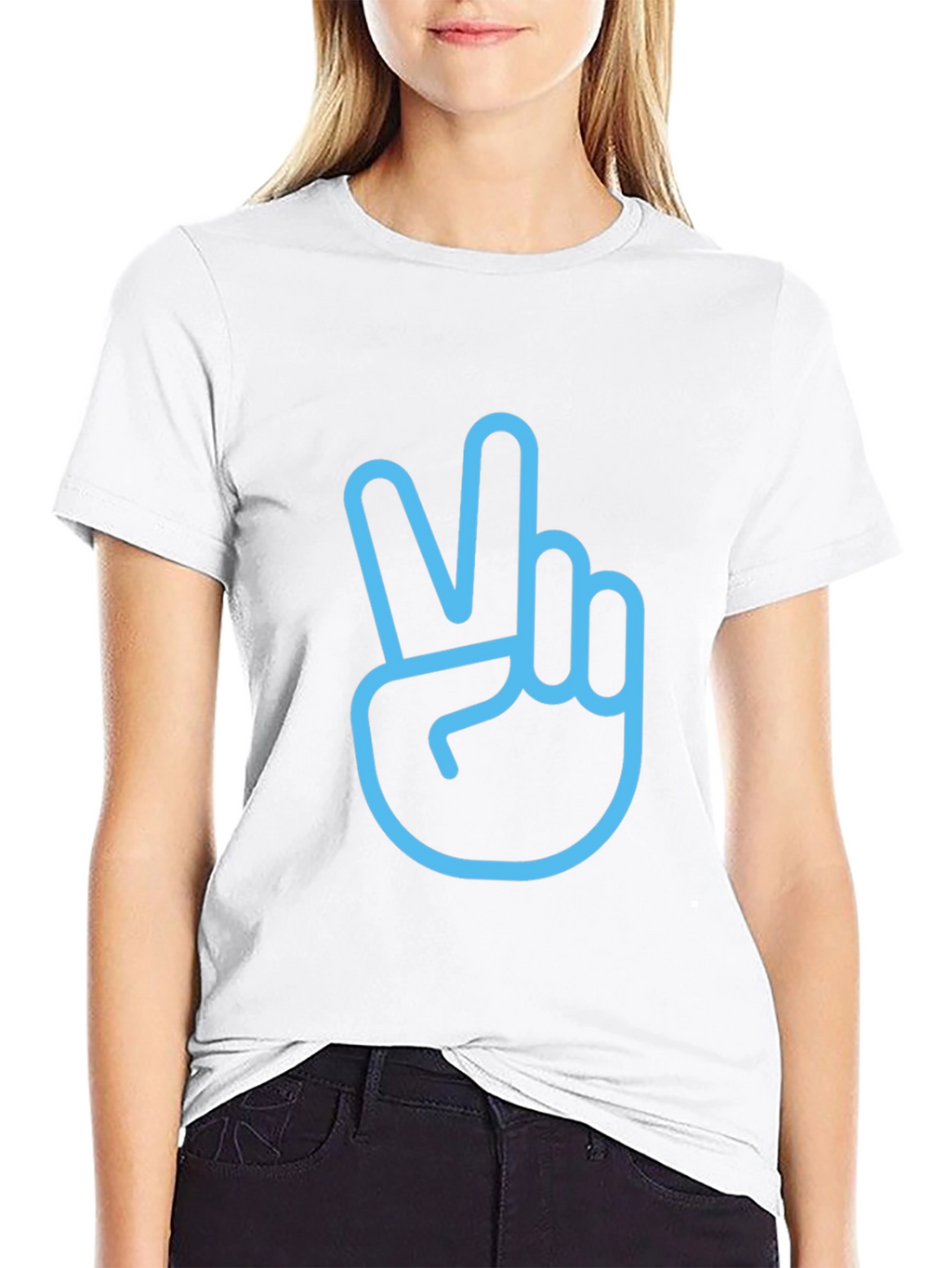 Peace Sign Graphic T-Shirt - Stylish Mens Black Tee
