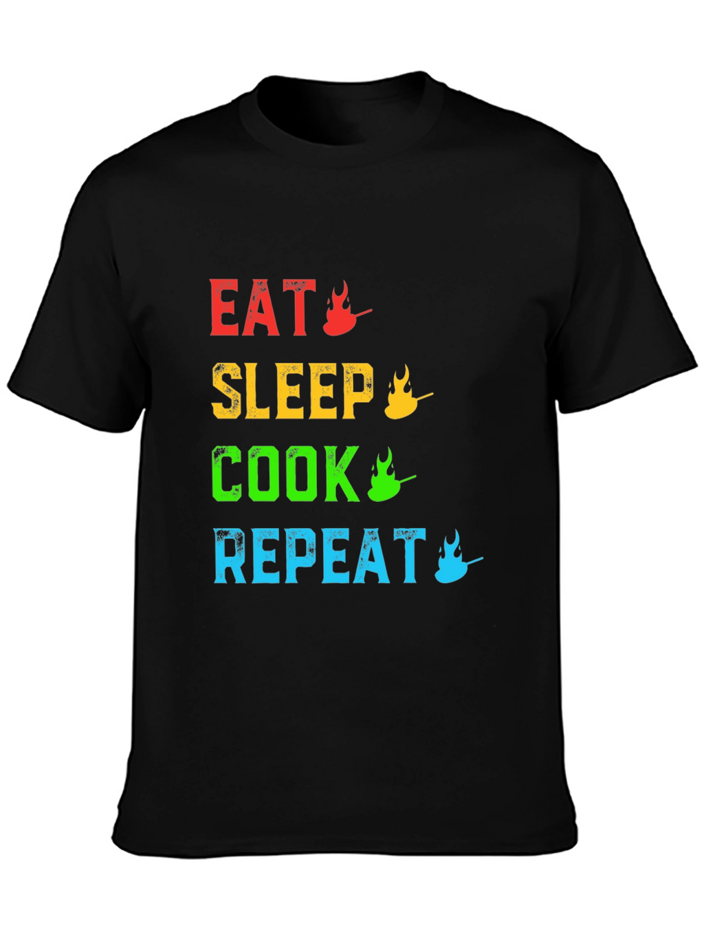 Eat Sleep Cook Repeat - Chef Life T-Shirt