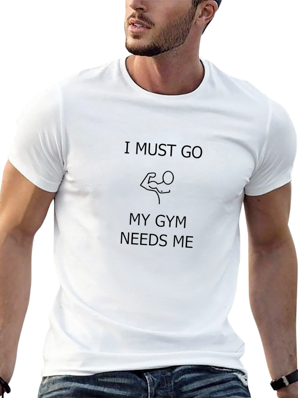 Gym Needs Me Black T-Shirt - Workout Motivation