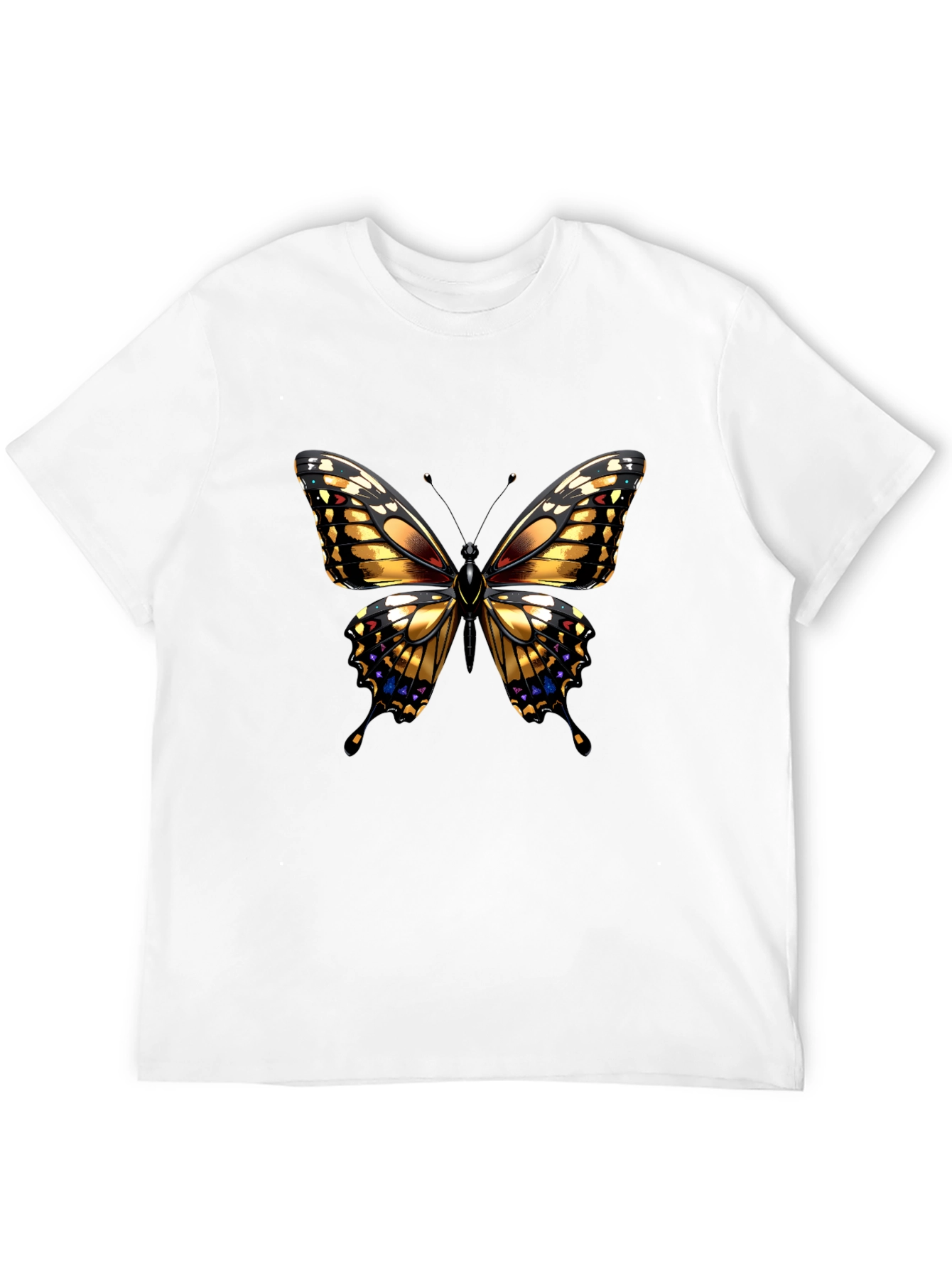 Butterfly Graphic Black T-Shirt