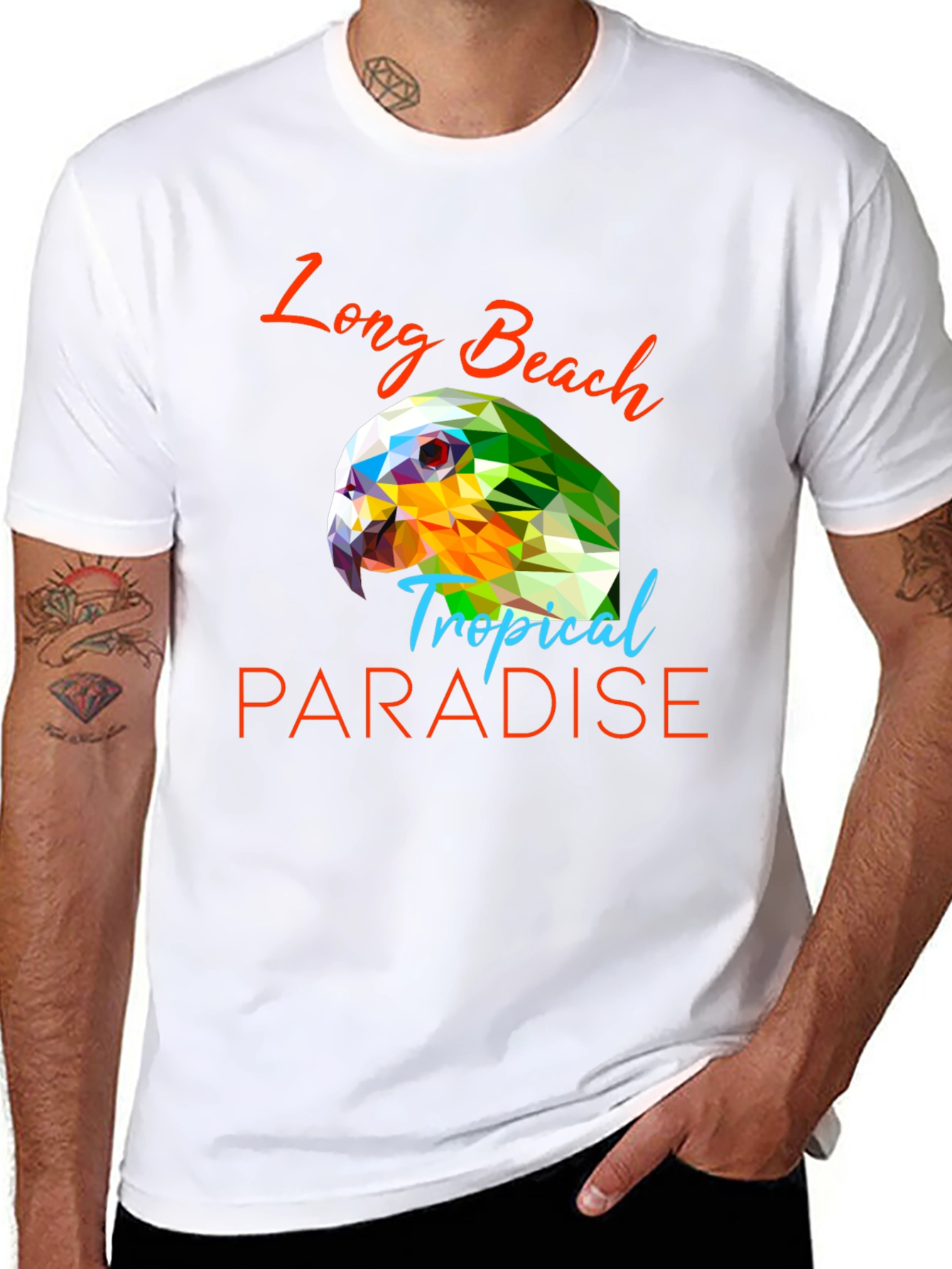Long Beach Tropical Paradise Graphic Tee