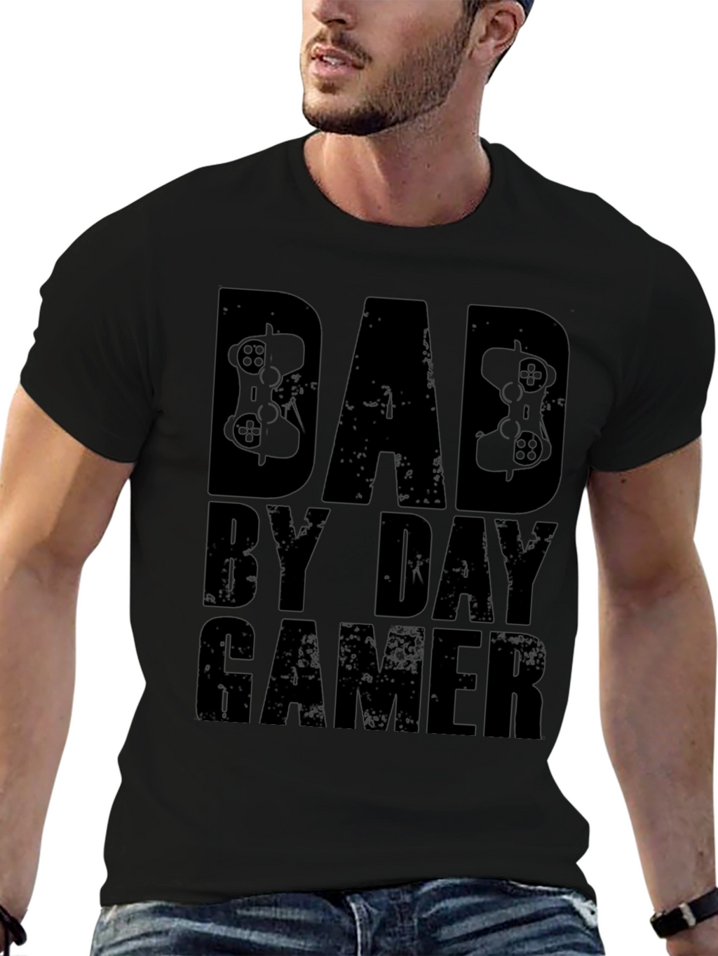 Dad By Day Gamer T-Shirt - Black