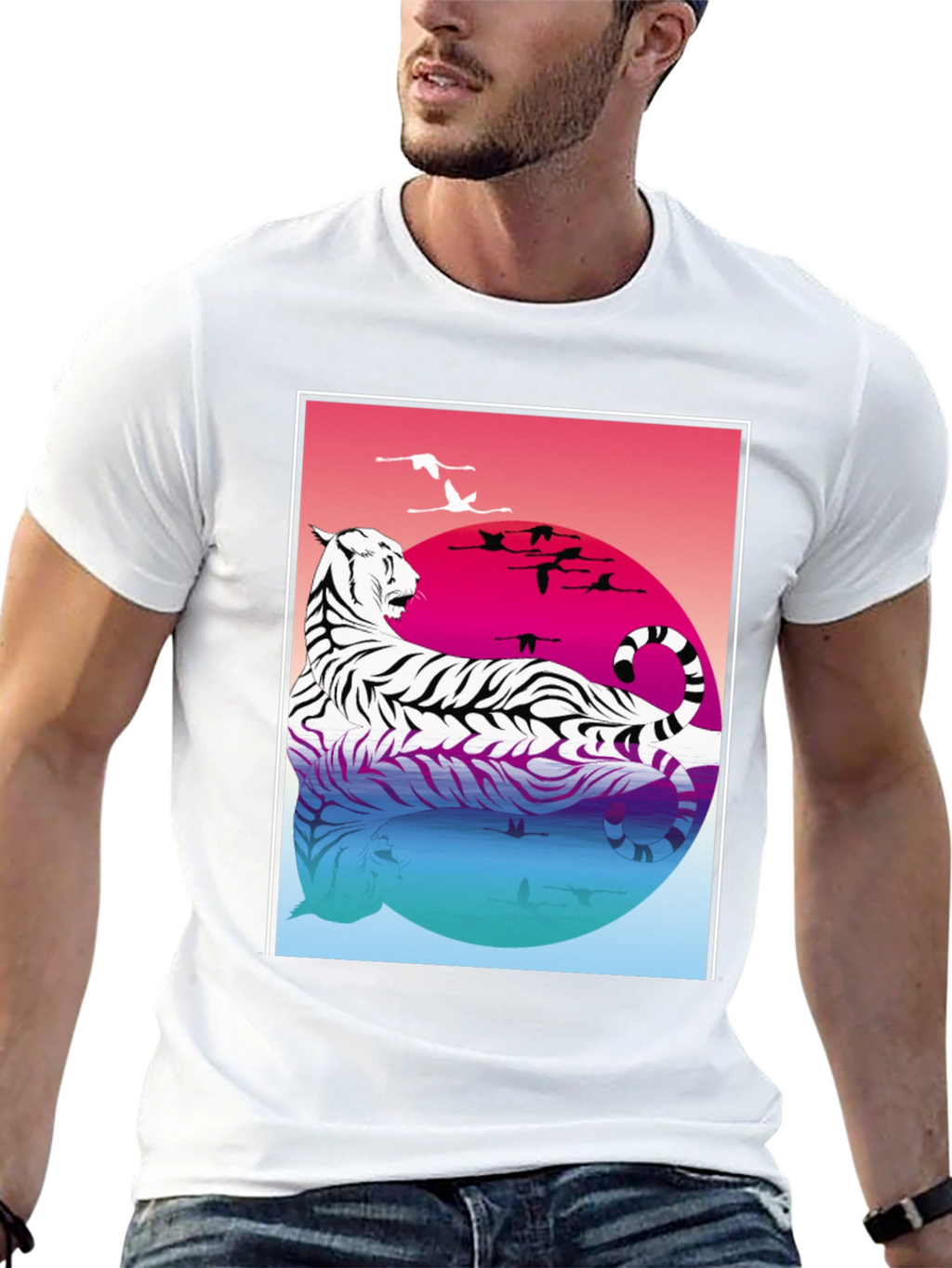 Tiger Reflection Graphic Tee