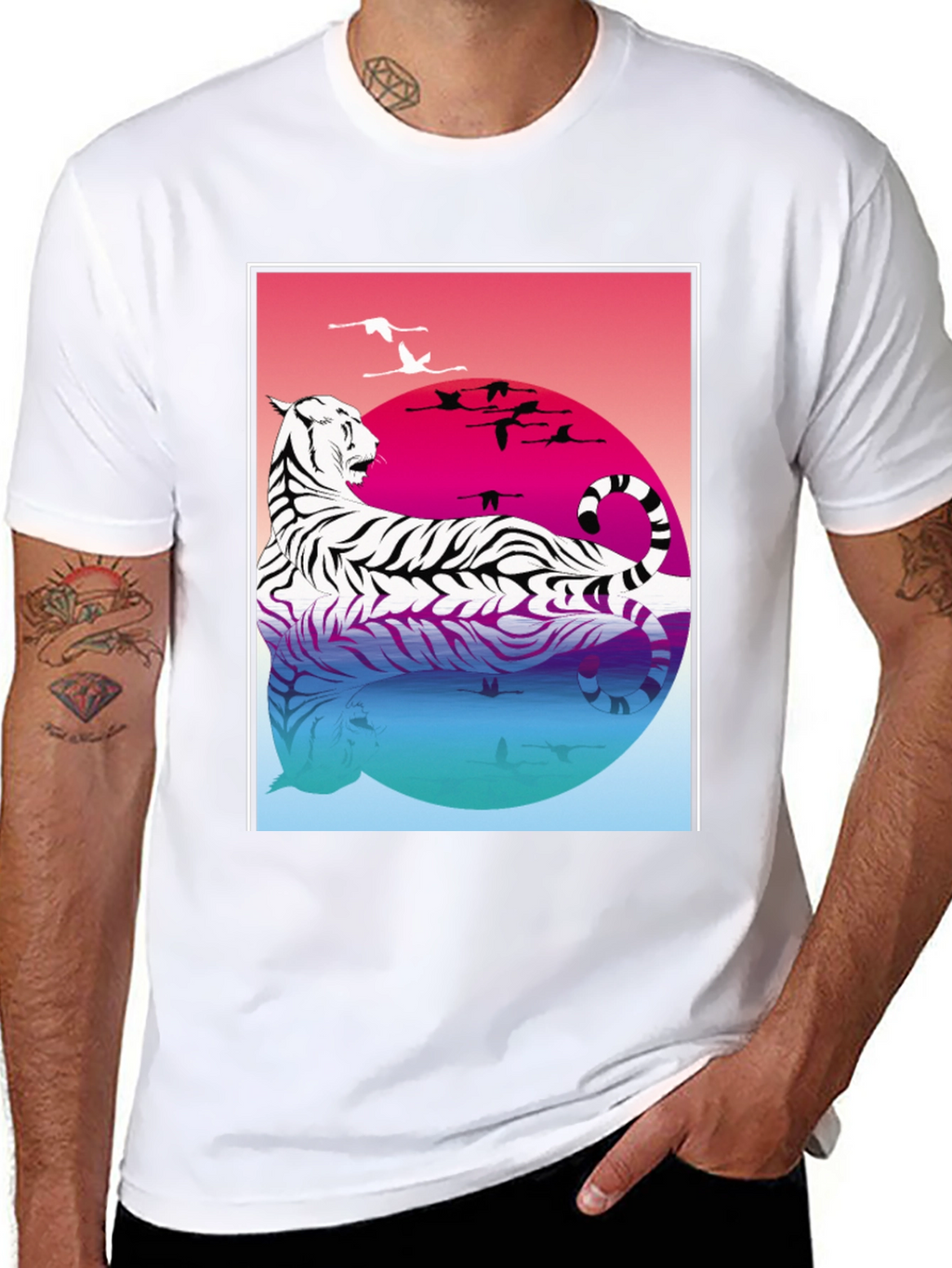Tiger Reflection Graphic Tee