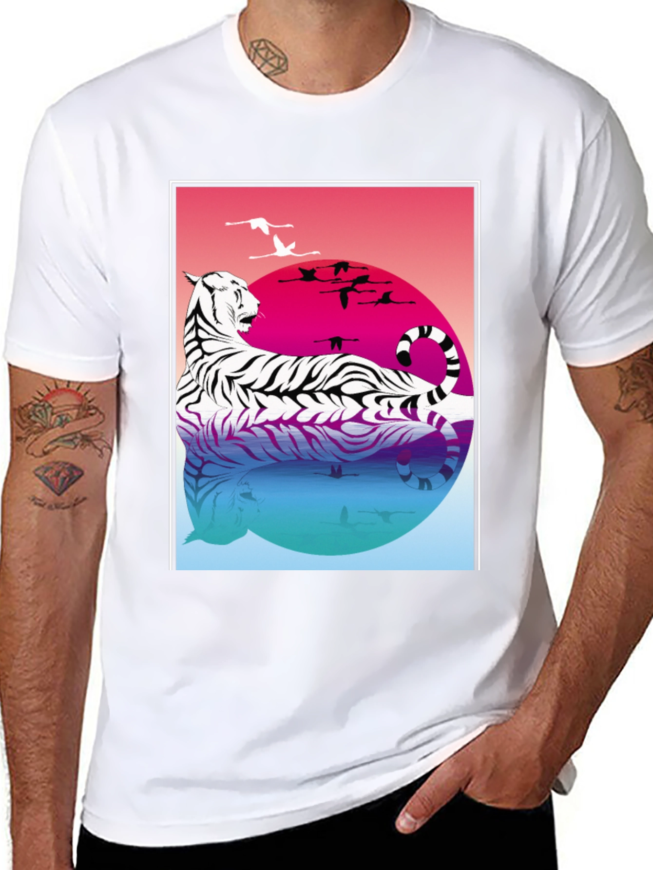 Tiger Reflection Graphic Tee