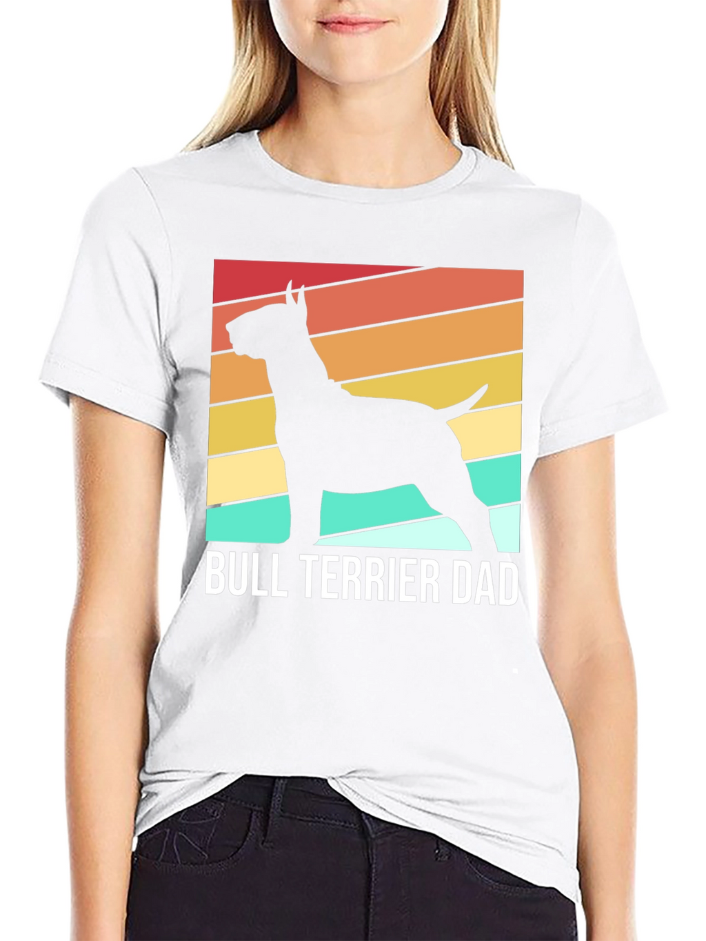 Bull Terrier Dad Graphic Tee