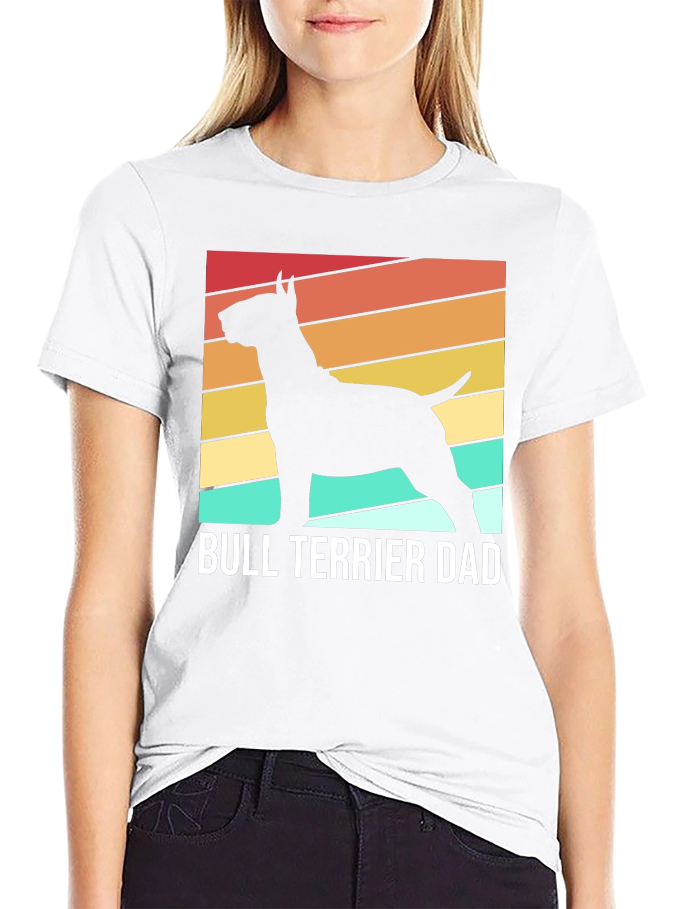 Bull Terrier Dad Graphic Tee
