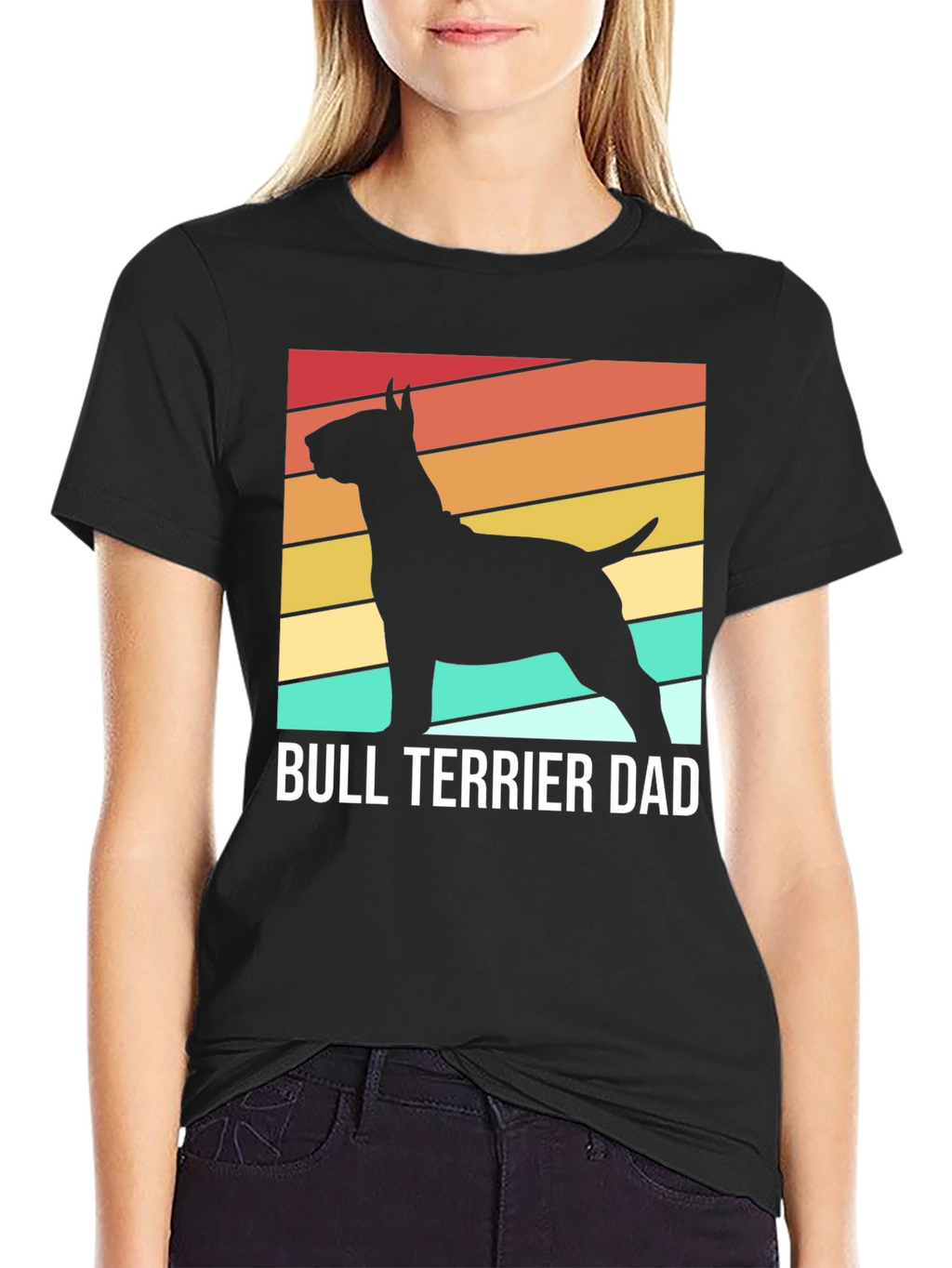 Bull Terrier Dad Graphic Tee