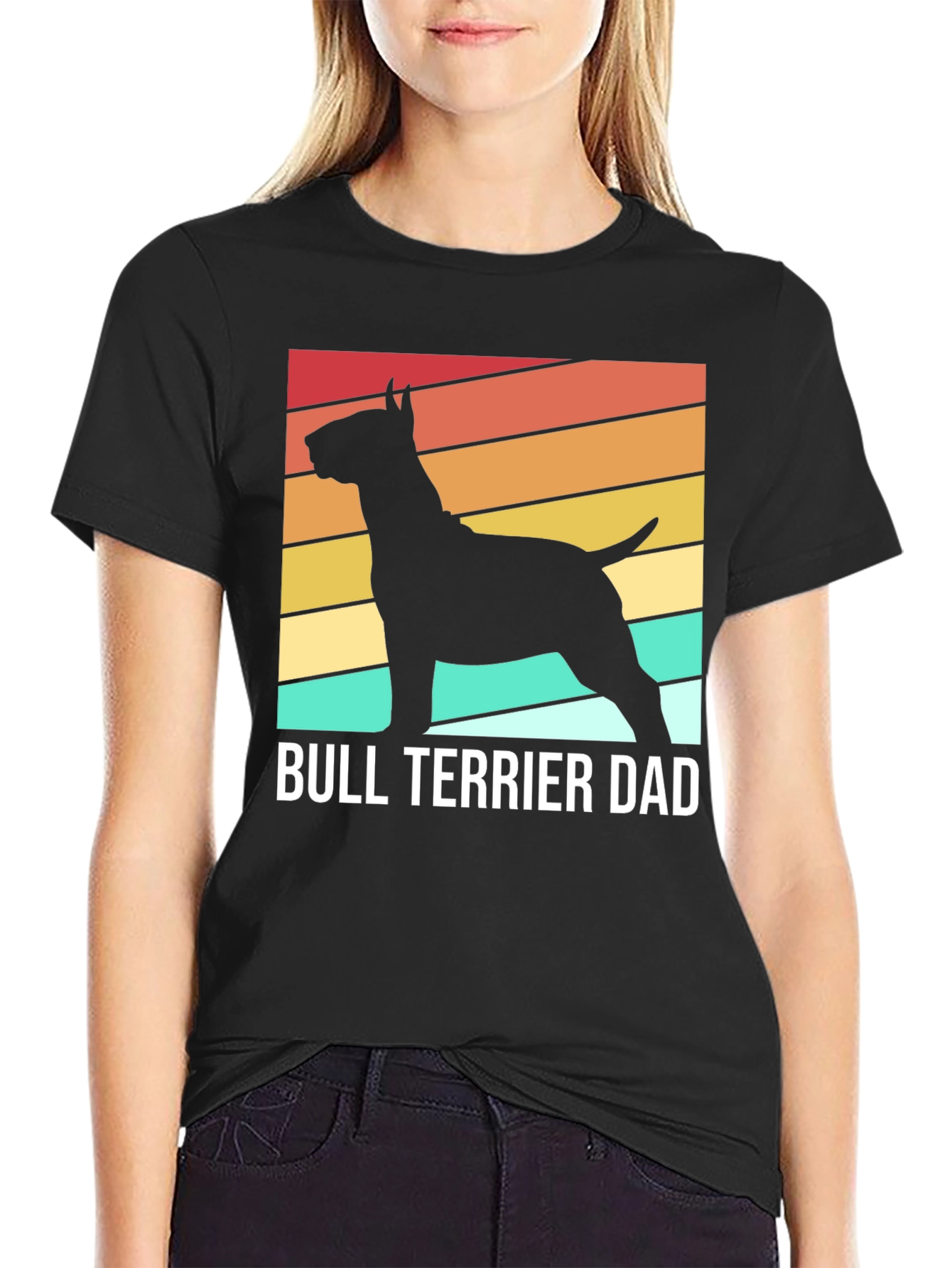 Bull Terrier Dad Graphic Tee