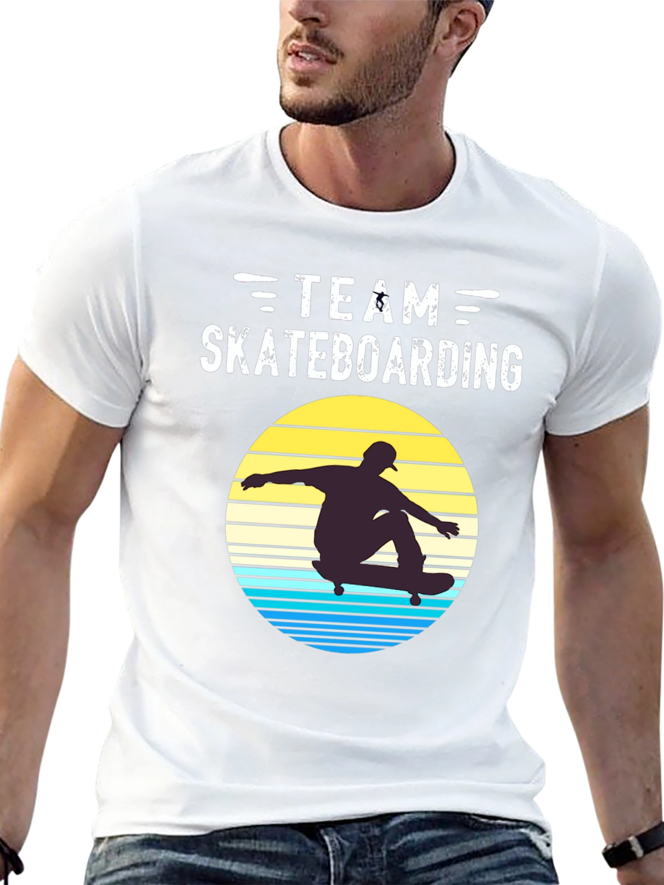 Team Skateboarding Retro Graphic Tee