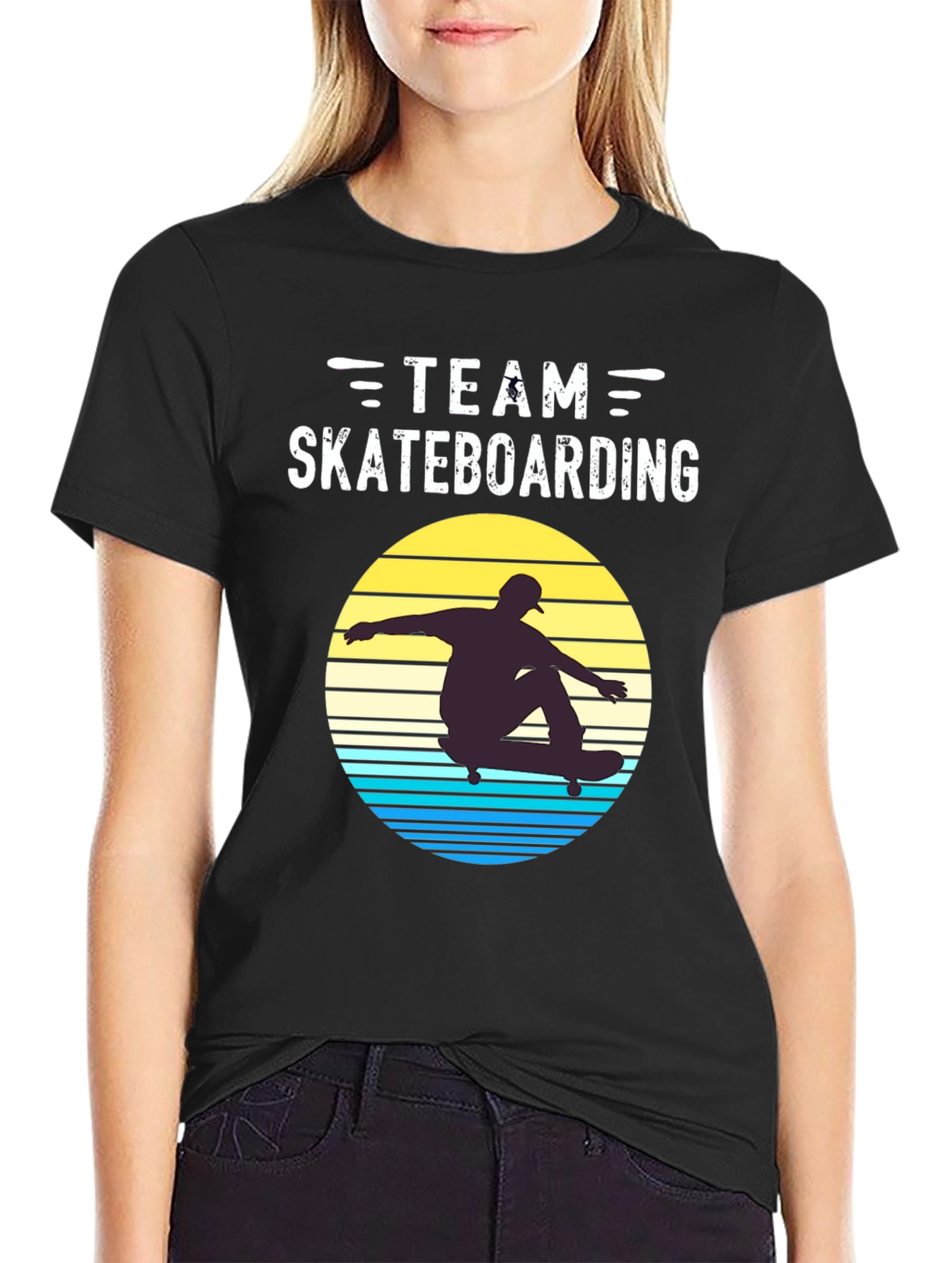 Team Skateboarding Retro Graphic Tee