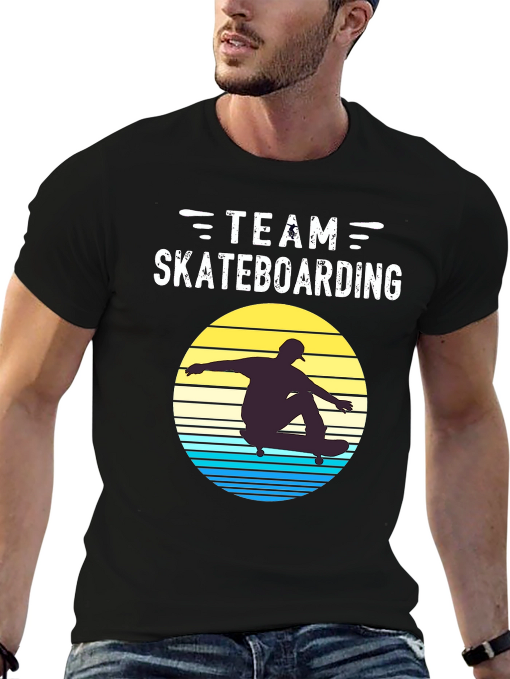 Team Skateboarding Retro Graphic Tee