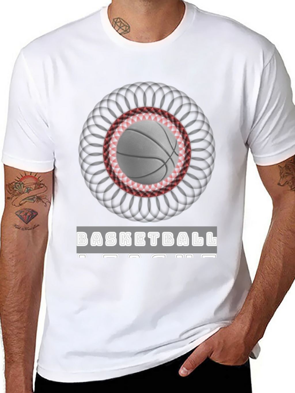 Basketball Design Graphic T-Shirt