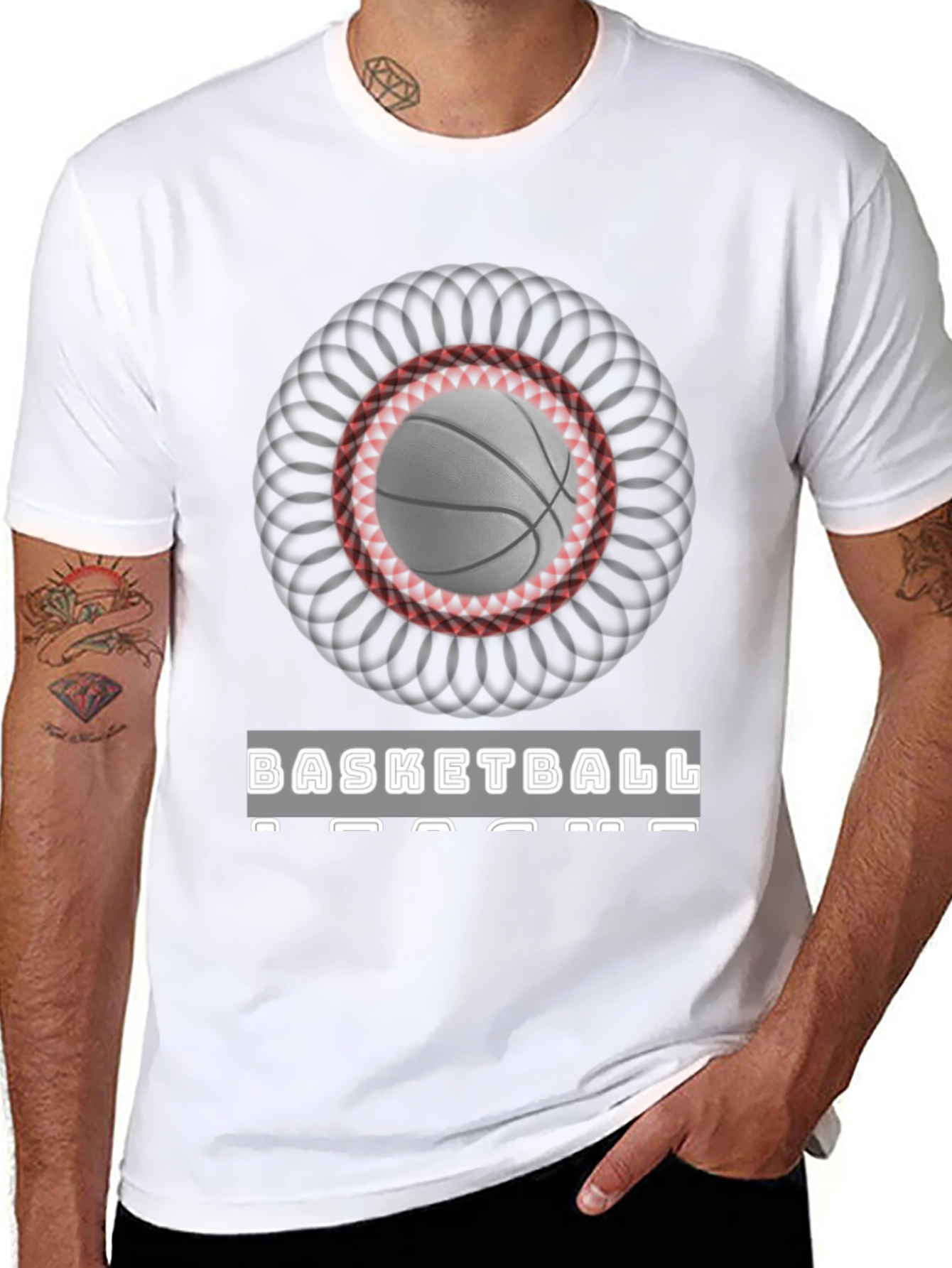 Basketball Design Graphic T-Shirt