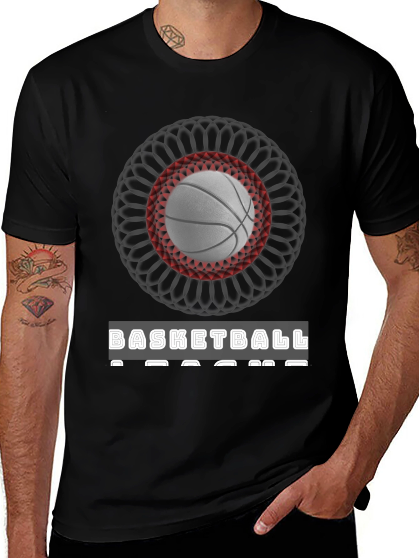 Basketball Design Graphic T-Shirt