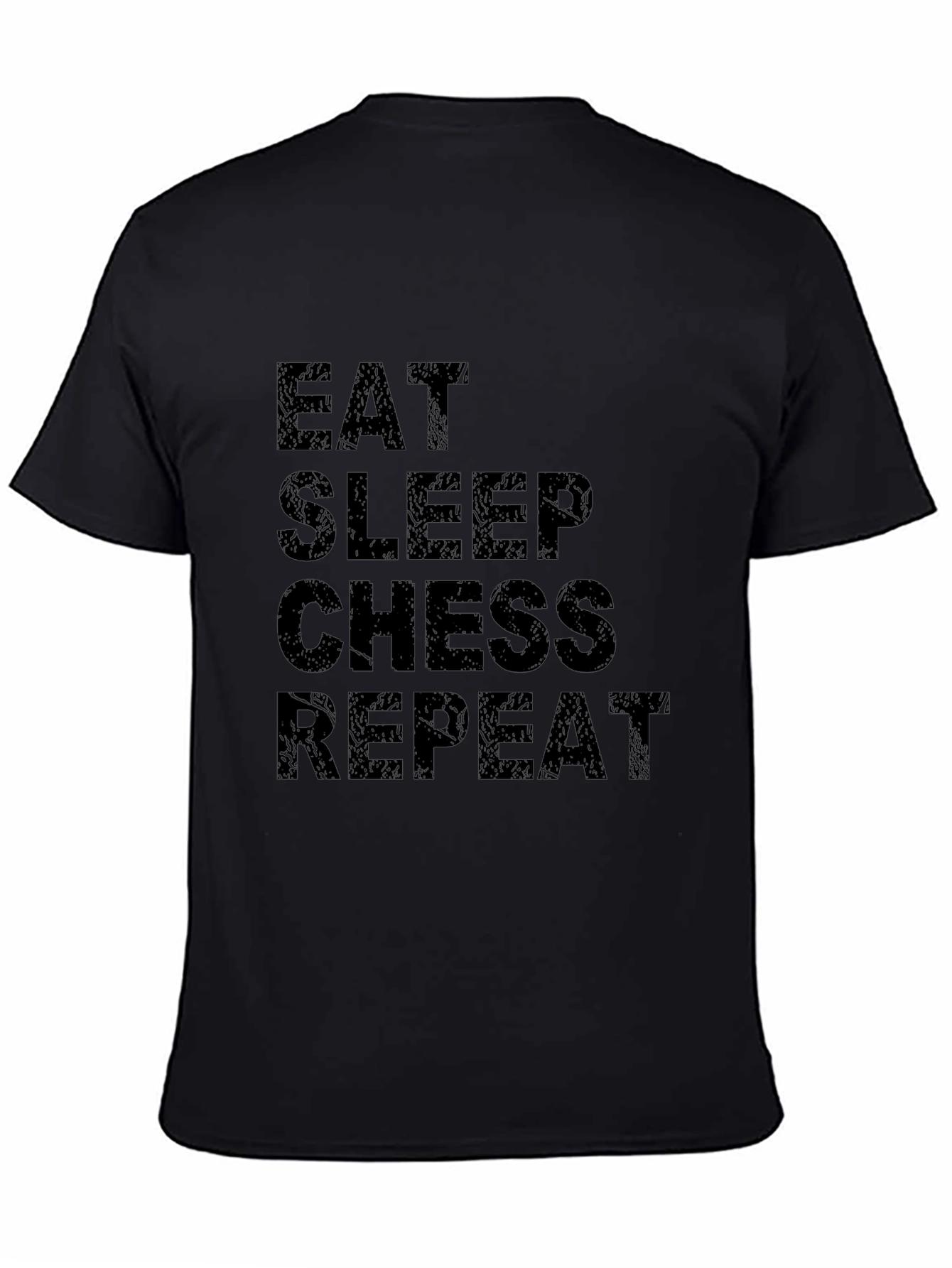 Eat Sleep Chess Repeat Black T-Shirt