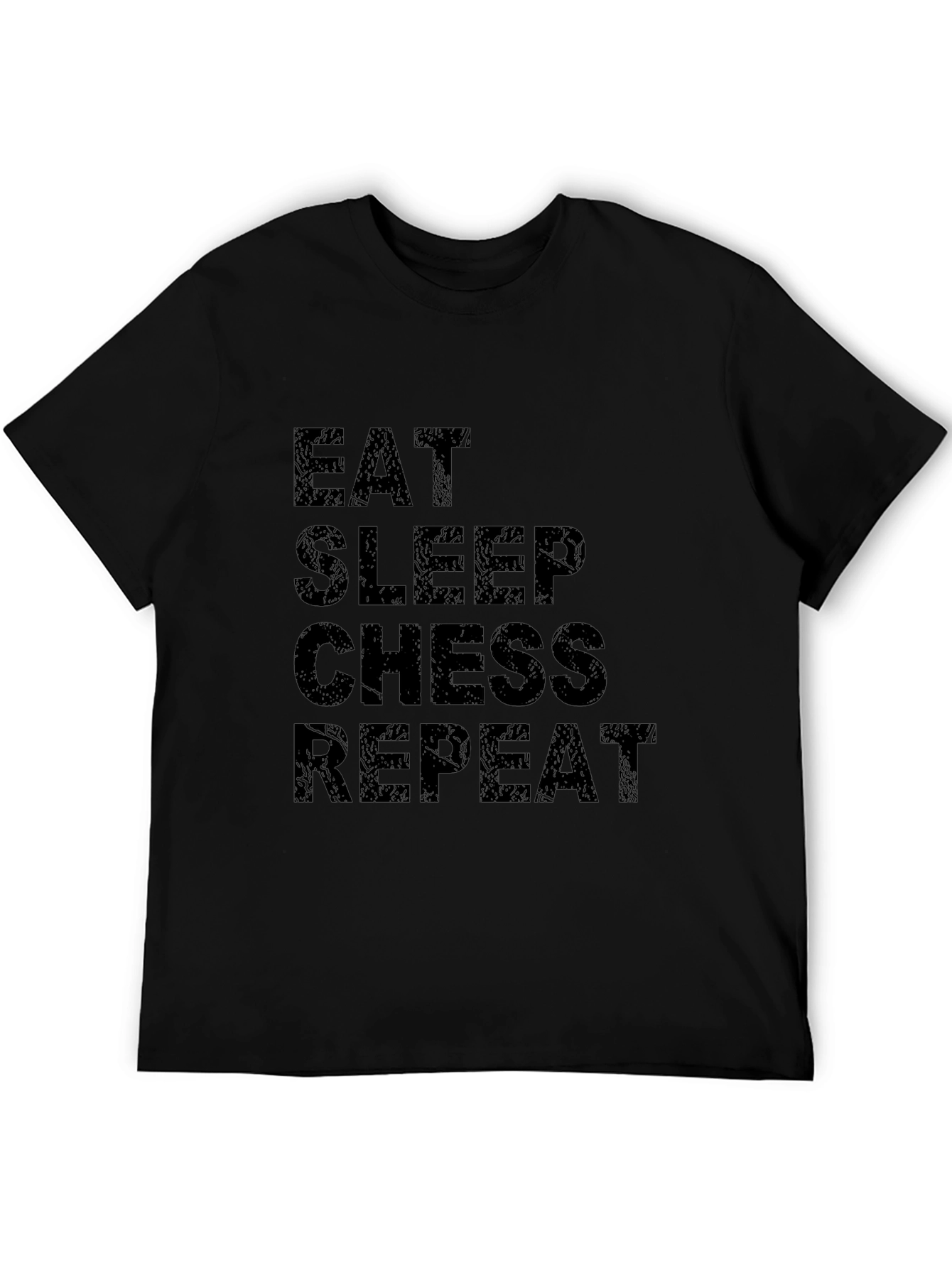 Eat Sleep Chess Repeat Black T-Shirt
