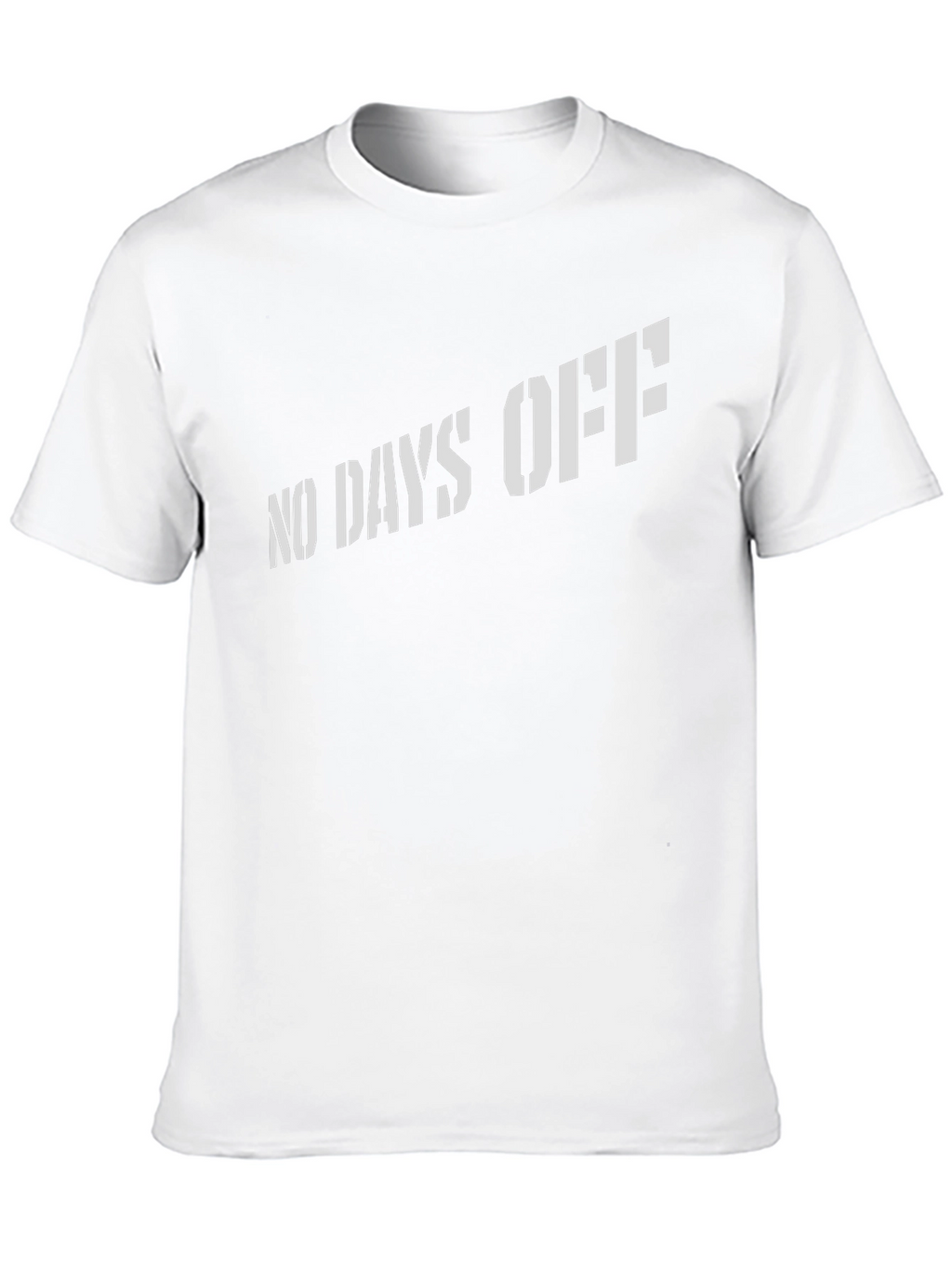 Mens No Days Off Black Graphic Tee