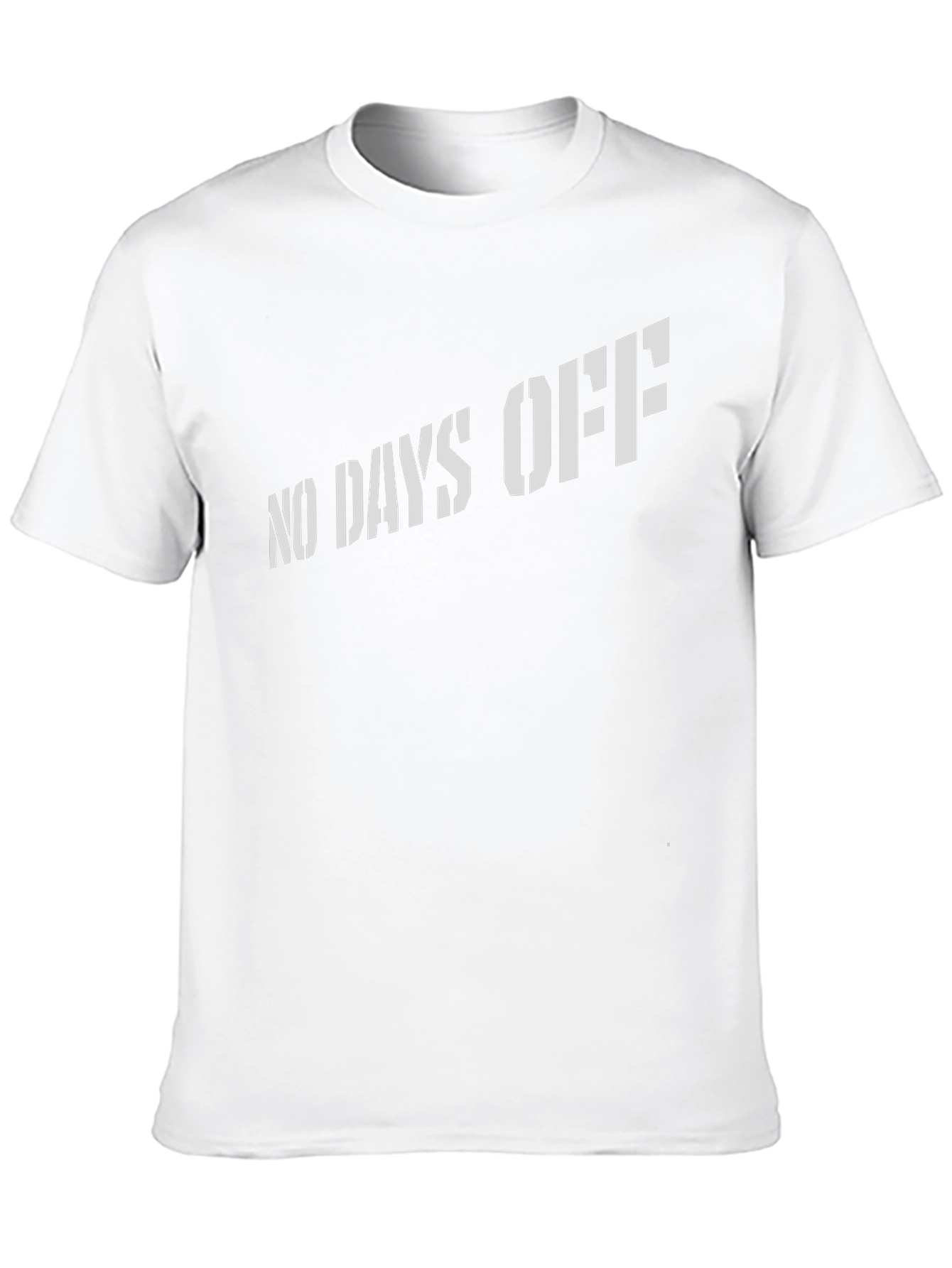 Mens No Days Off Black Graphic Tee