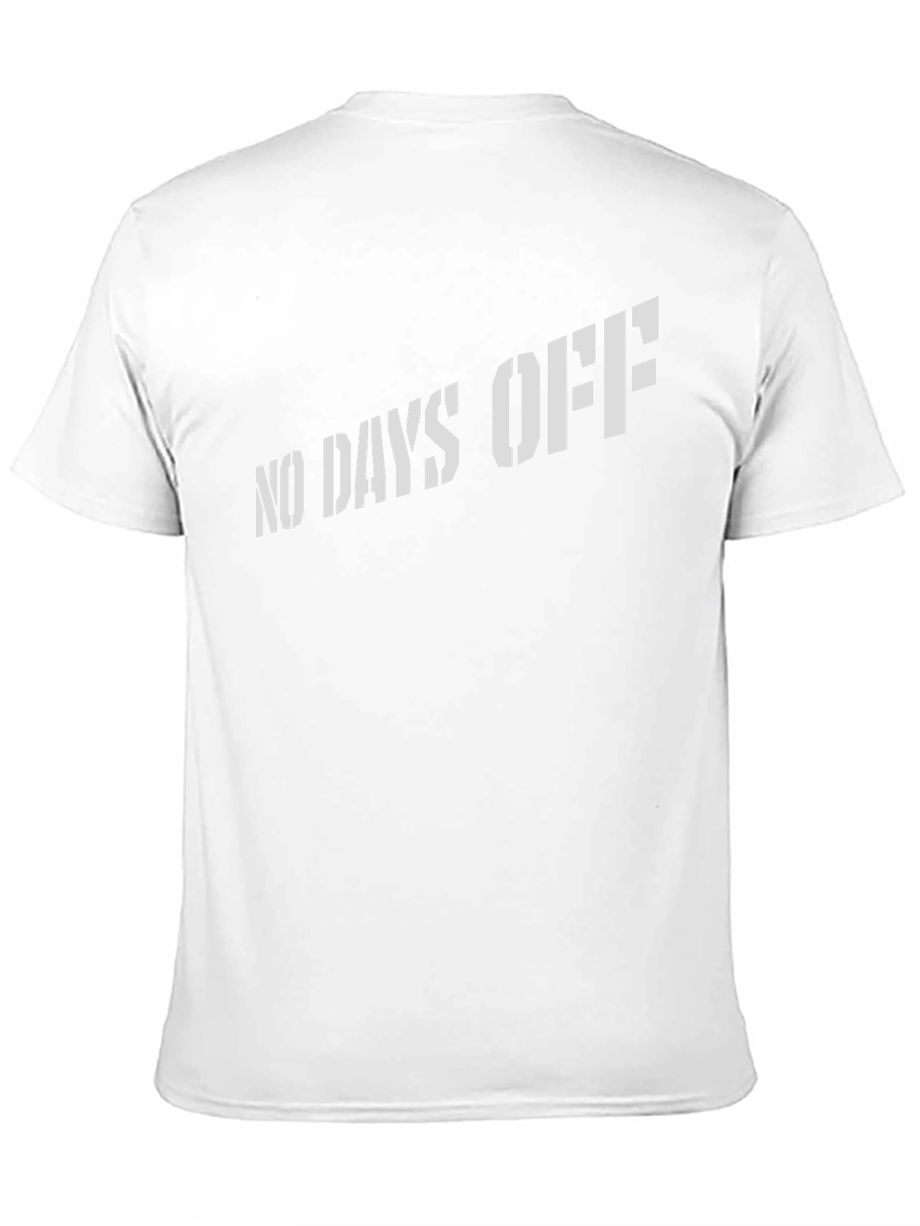 Mens No Days Off Black Graphic Tee