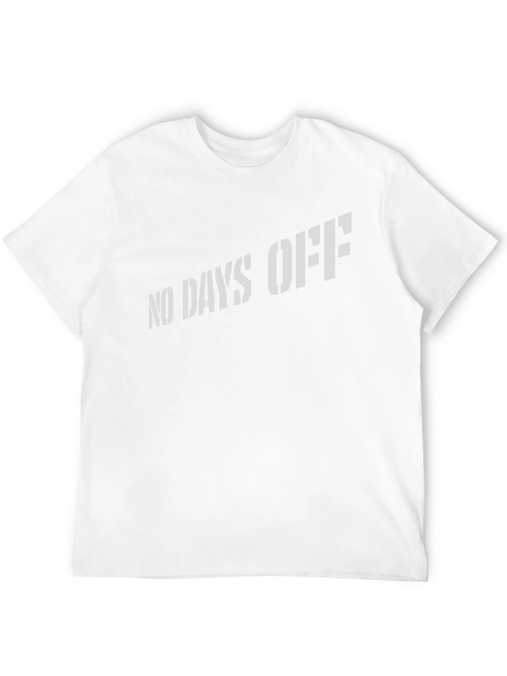 Mens No Days Off Black Graphic Tee