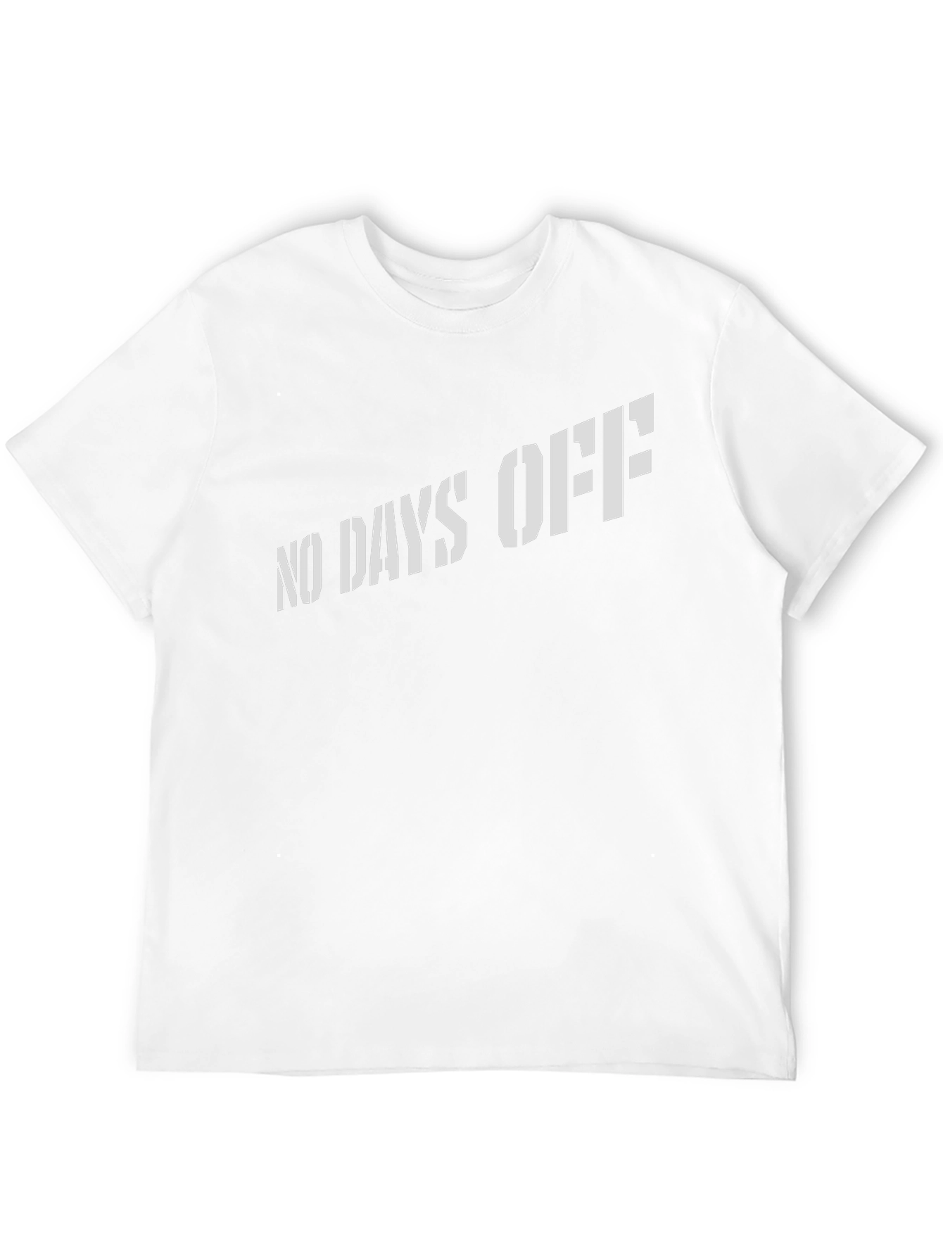 Mens No Days Off Black Graphic Tee