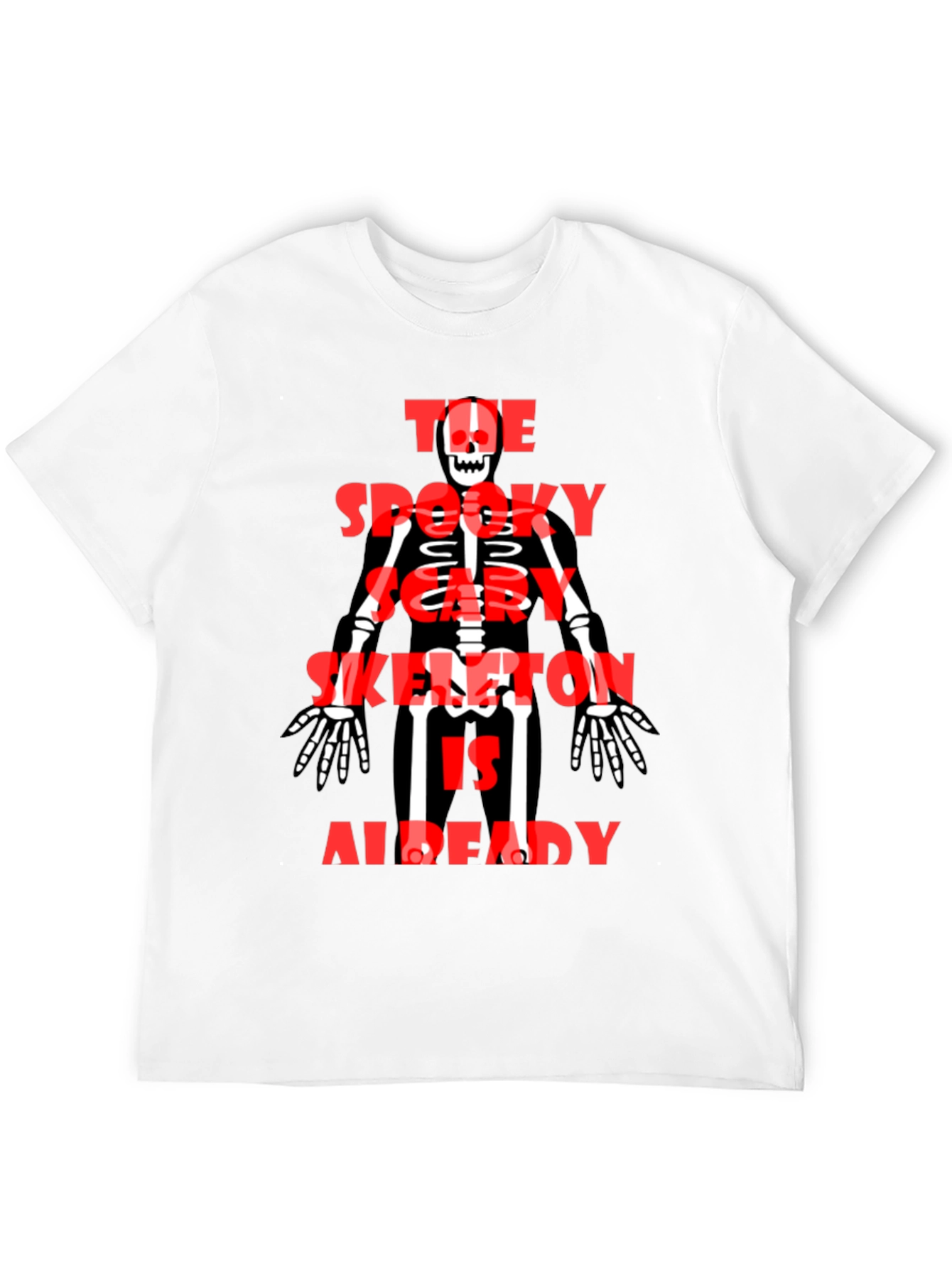 Spooky Skeleton Graphic Tee - Halloween Style