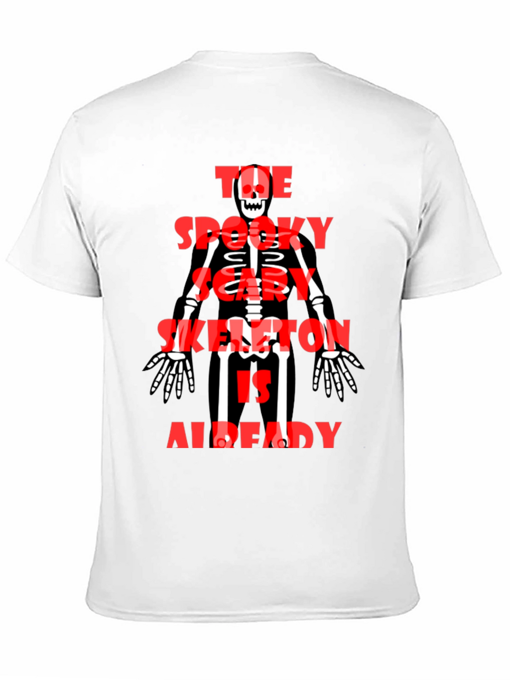 Spooky Skeleton Graphic Tee - Halloween Style