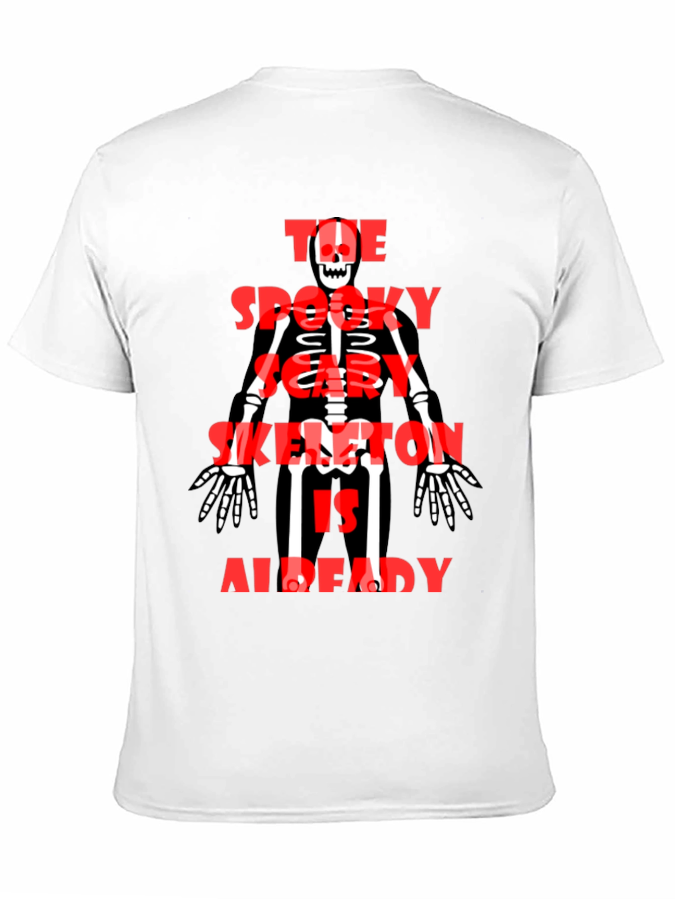 Spooky Skeleton Graphic Tee - Halloween Style