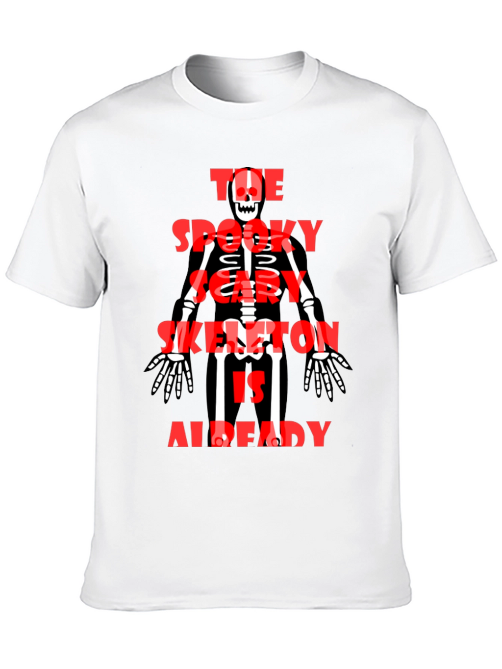 Spooky Skeleton Graphic Tee - Halloween Style