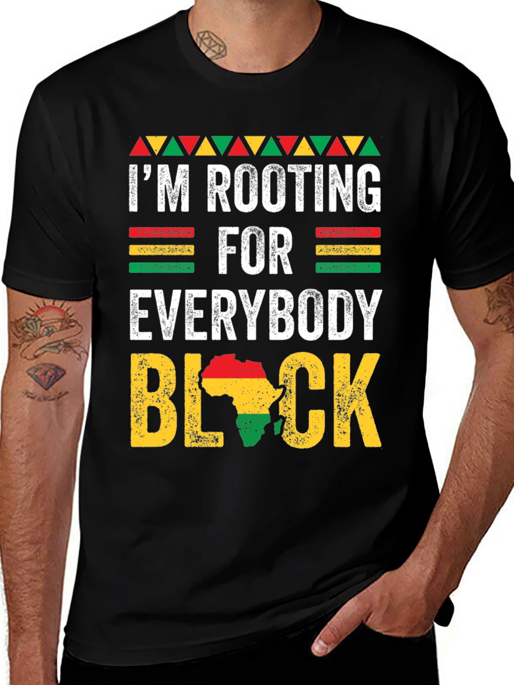 Rooting For Everybody Black T-Shirt