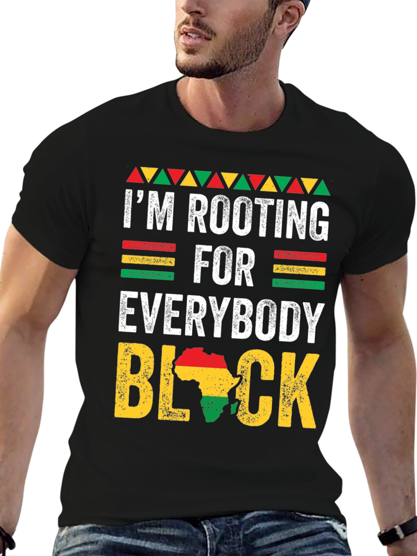 Rooting For Everybody Black T-Shirt