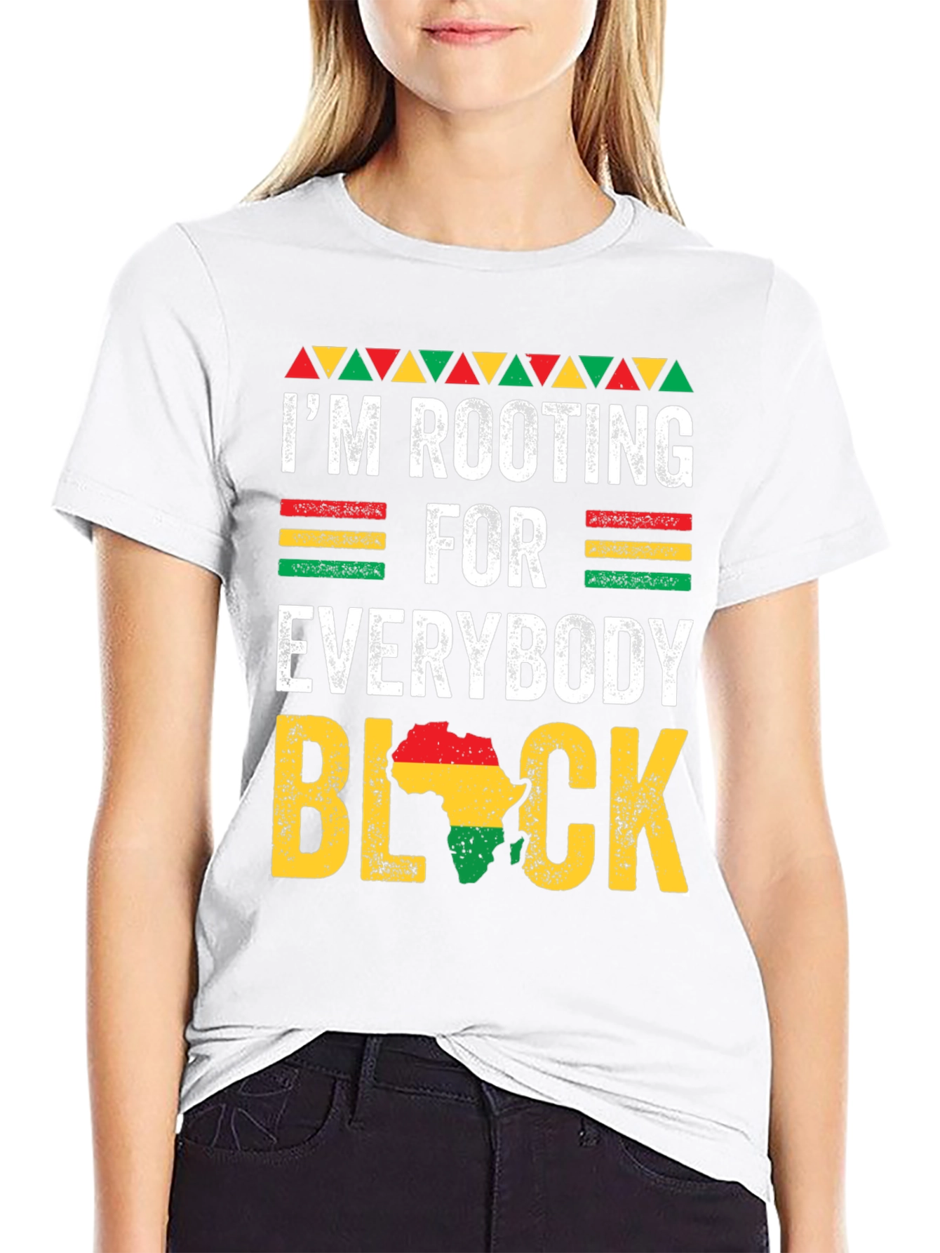 Rooting For Everybody Black T-Shirt