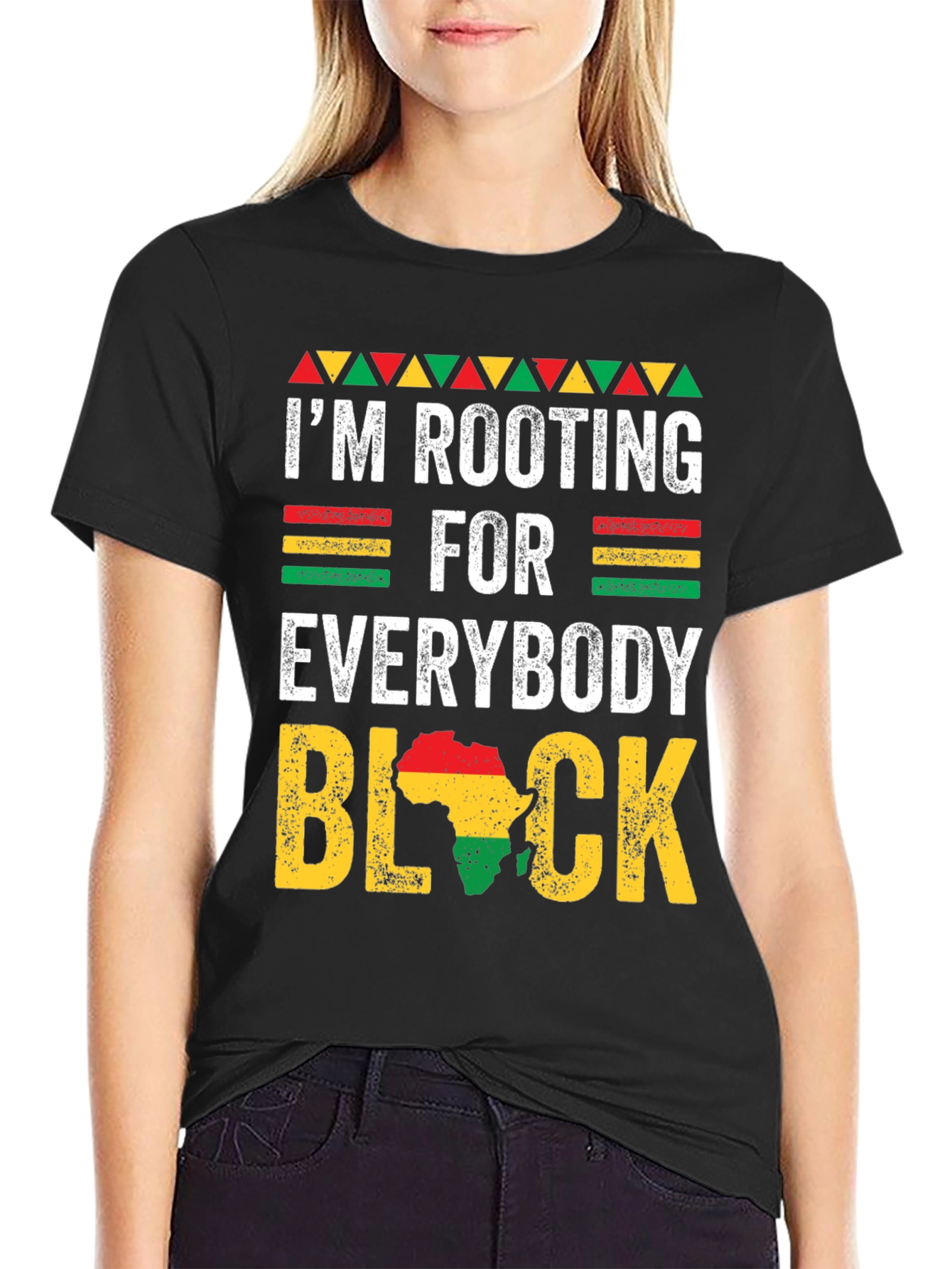 Rooting For Everybody Black T-Shirt