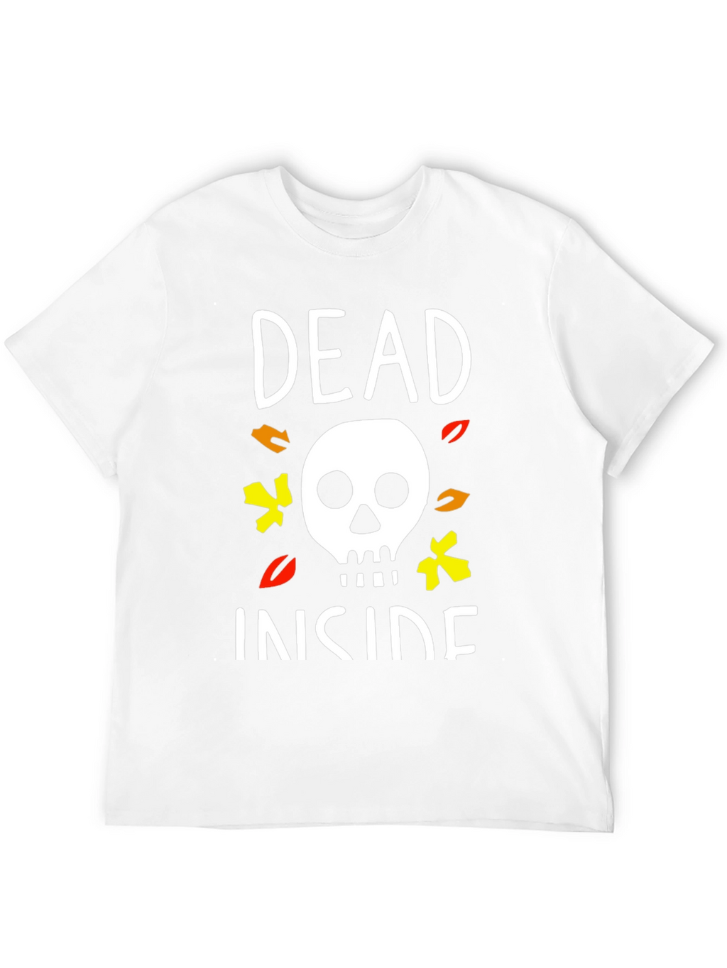Dead Inside Halloween T-Shirt Skull Graphic